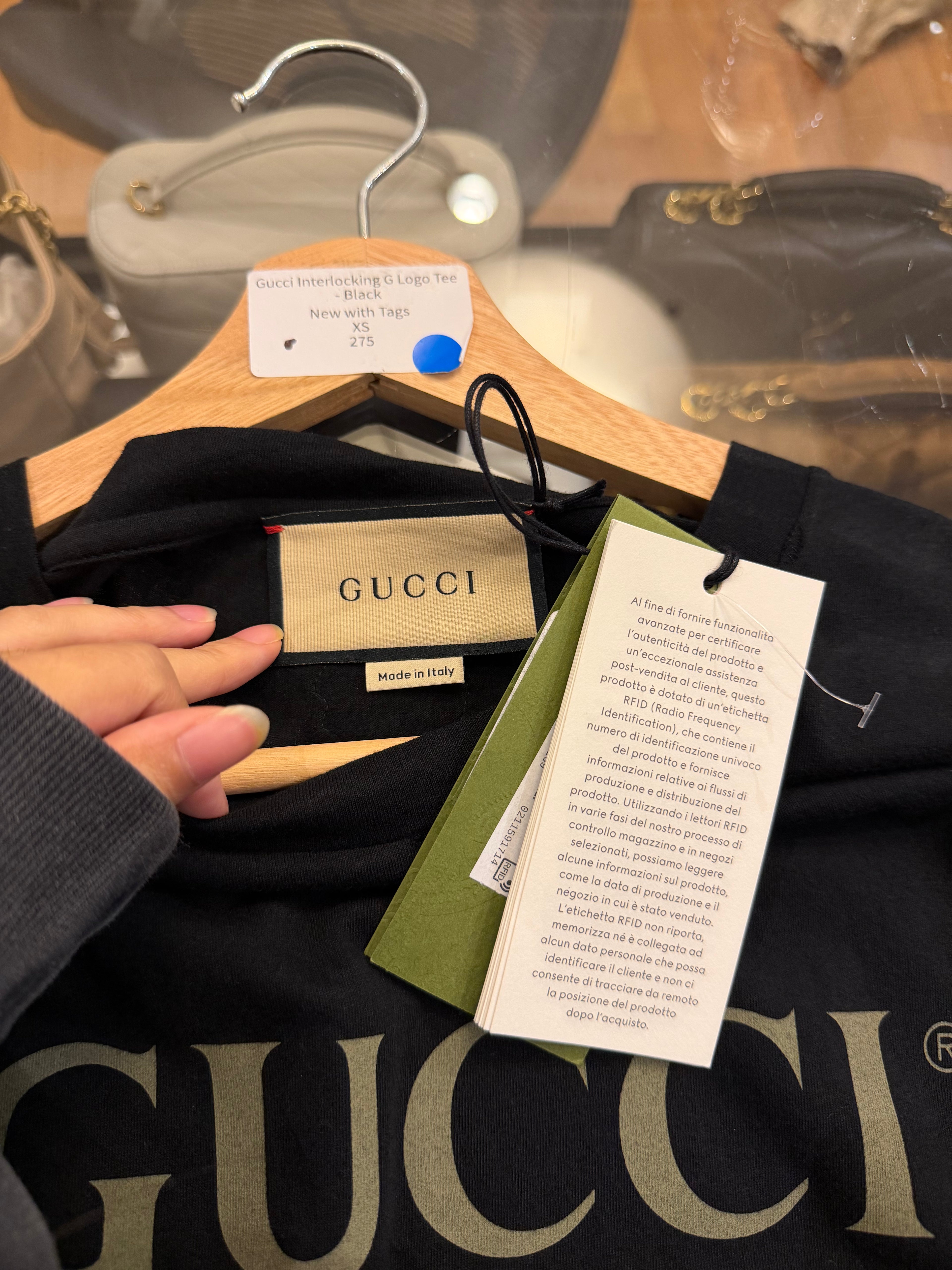 Gucci Interlocking G Logo Tee
- Black