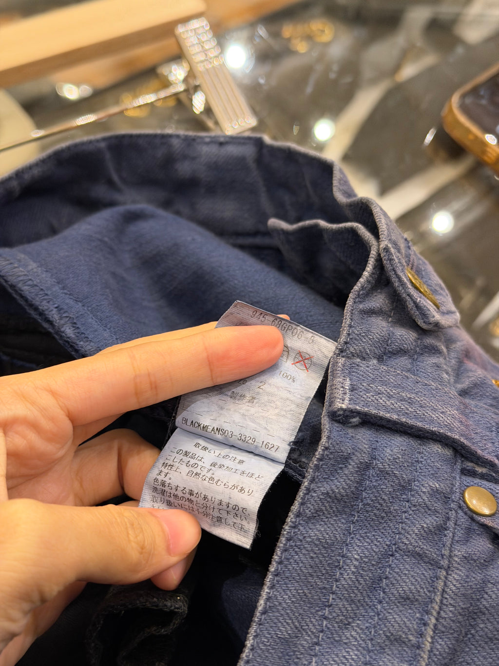 Black Means Bondage Cargo
Denim Pants - Blue