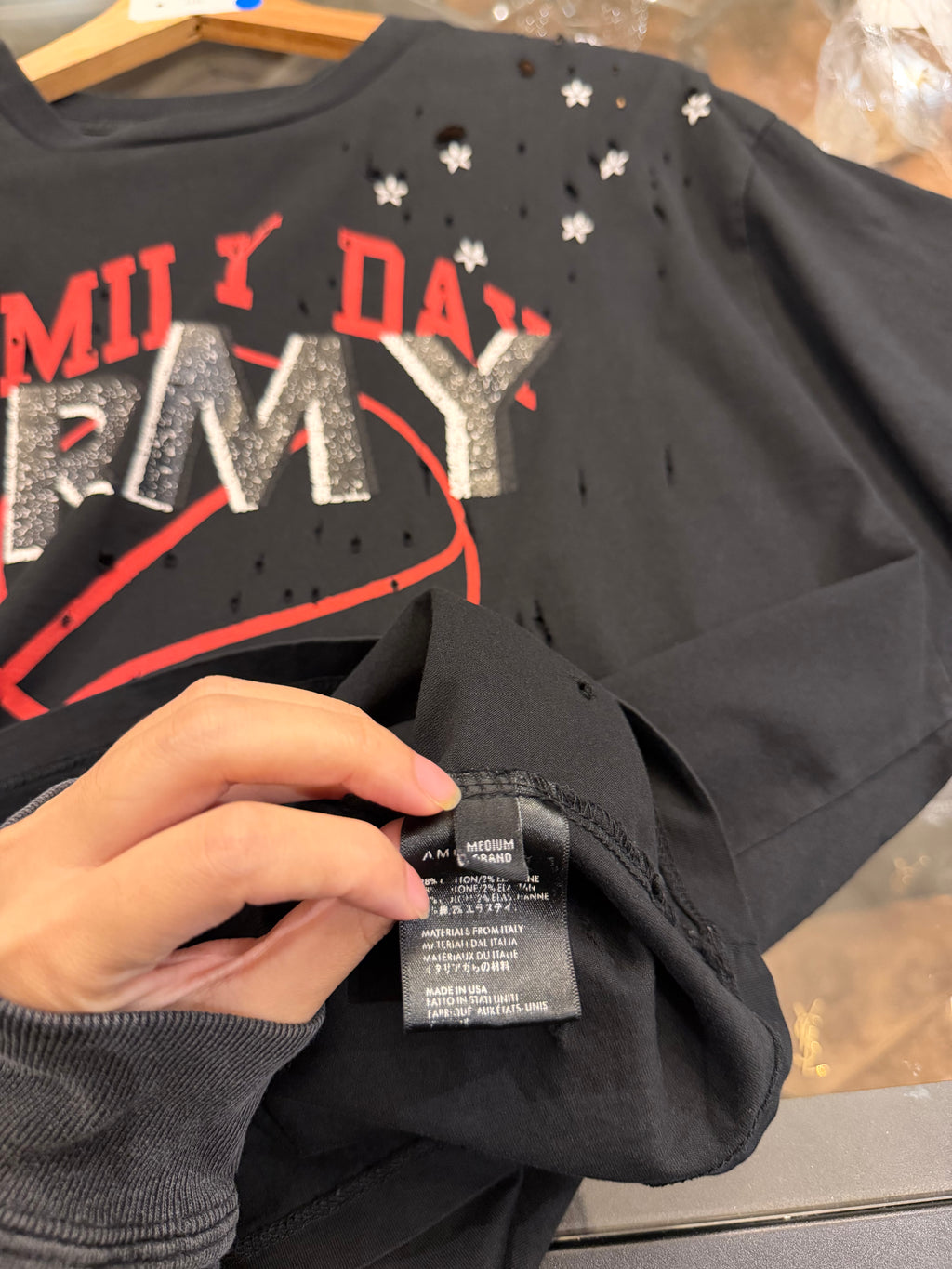 Amiri Army Family Day
Distressed Tee
