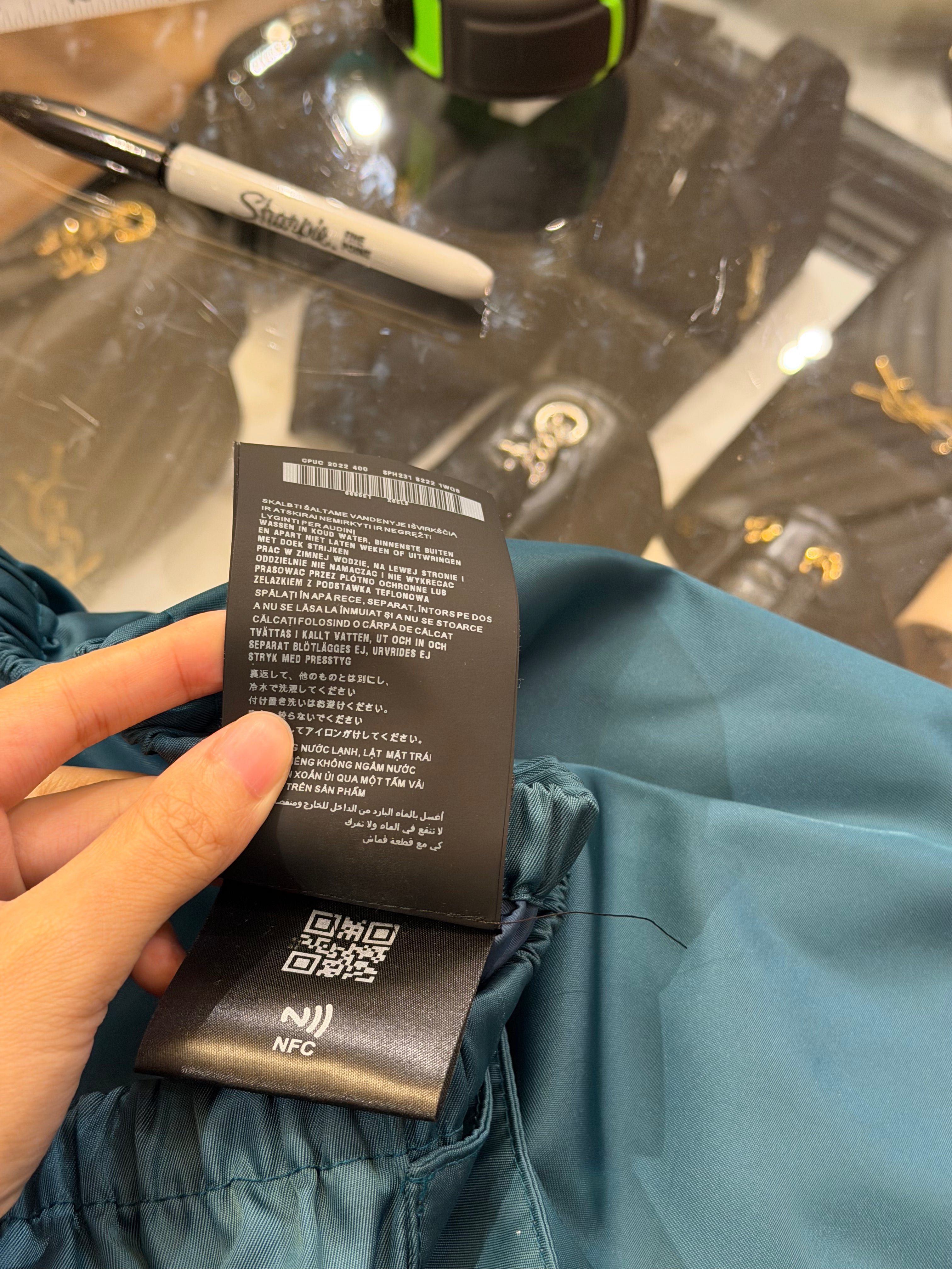 Prada Re-Nylon Trousers- Teal