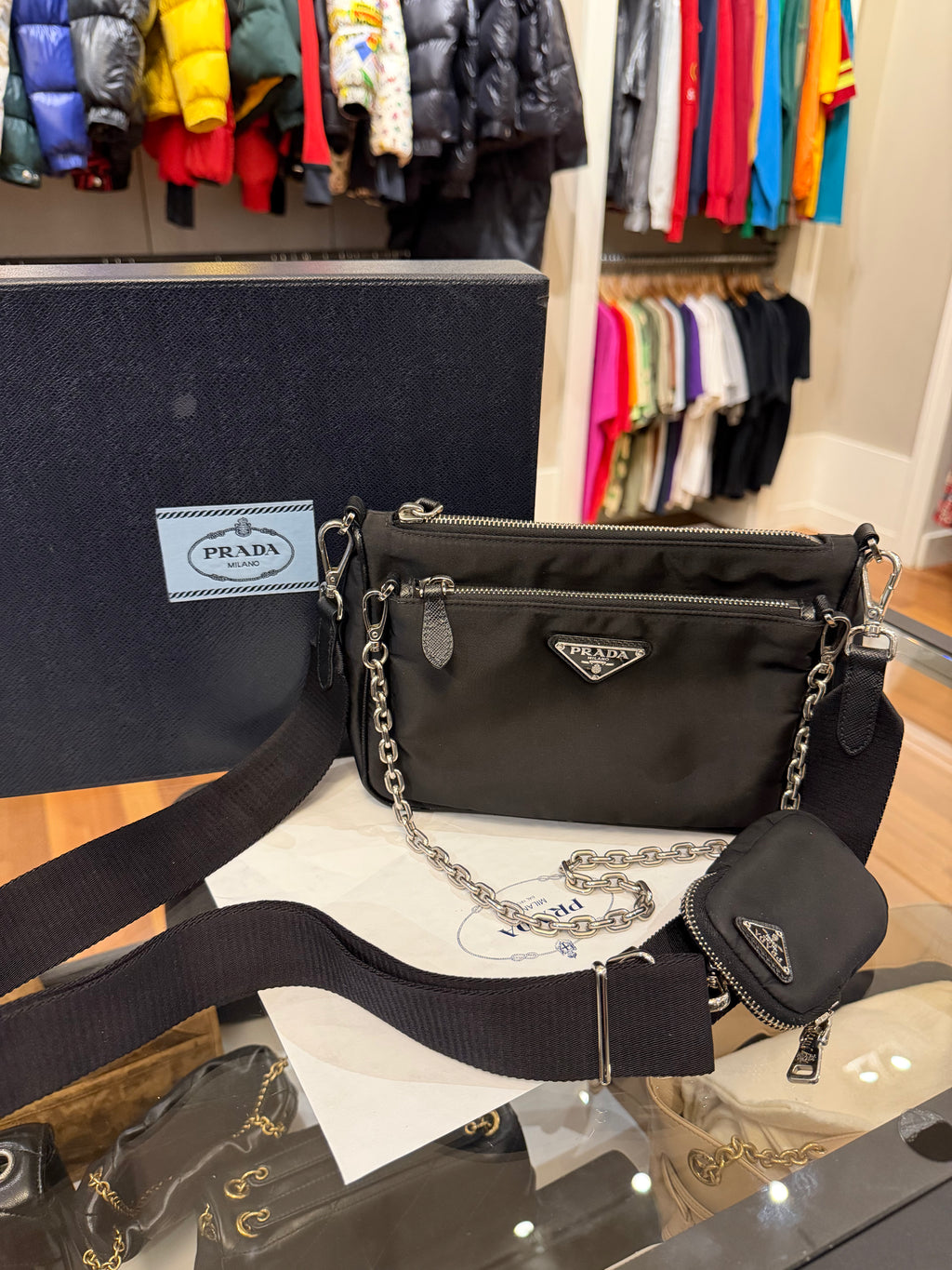 Prada Nylon Shoulder Bag