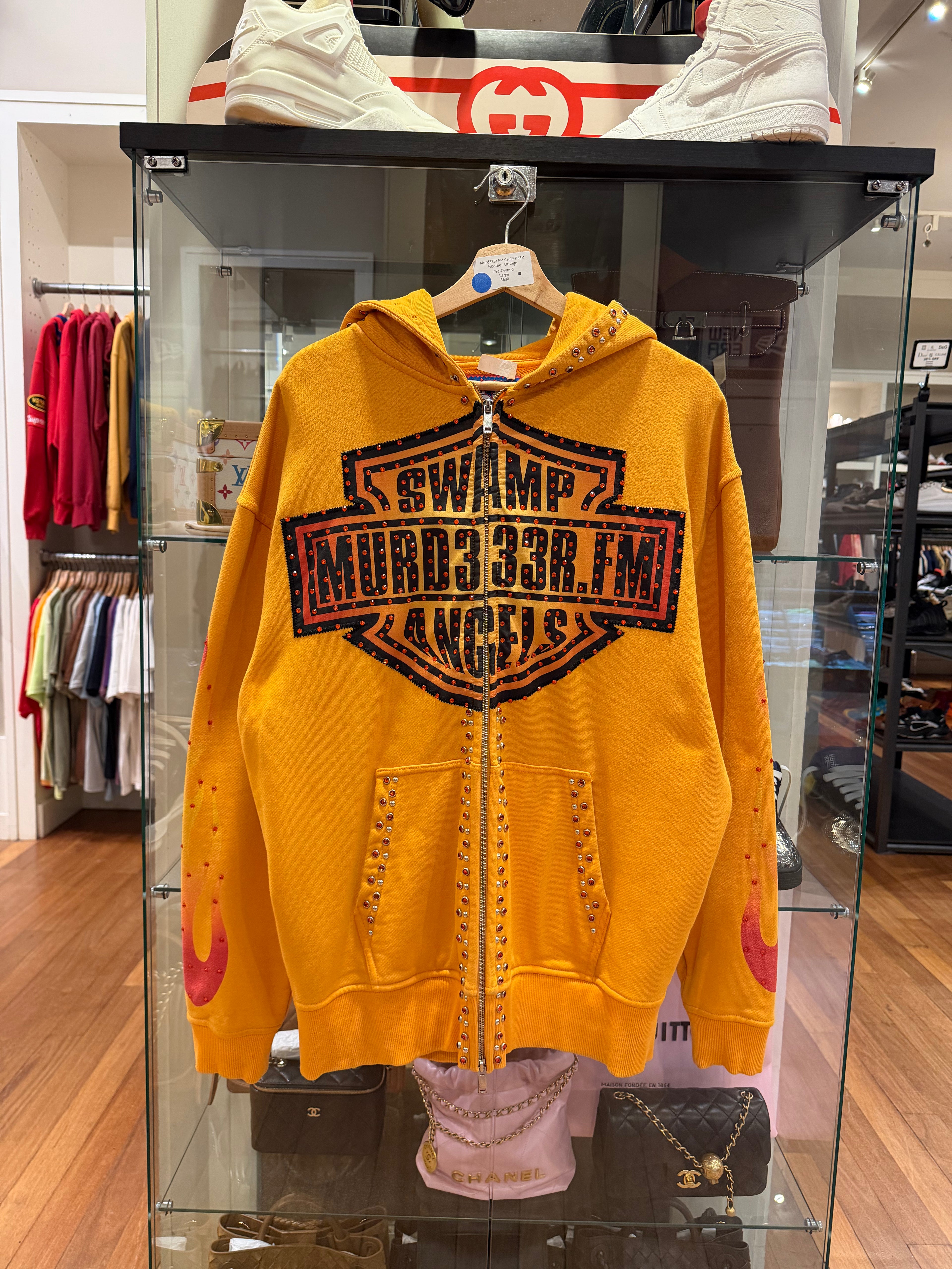 Murd333r.FM CHOPP33R Hoodie- Orange