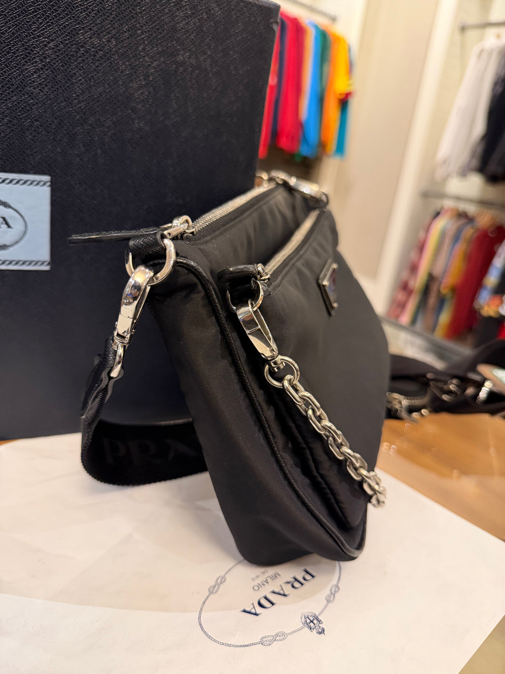 Prada Nylon Shoulder Bag