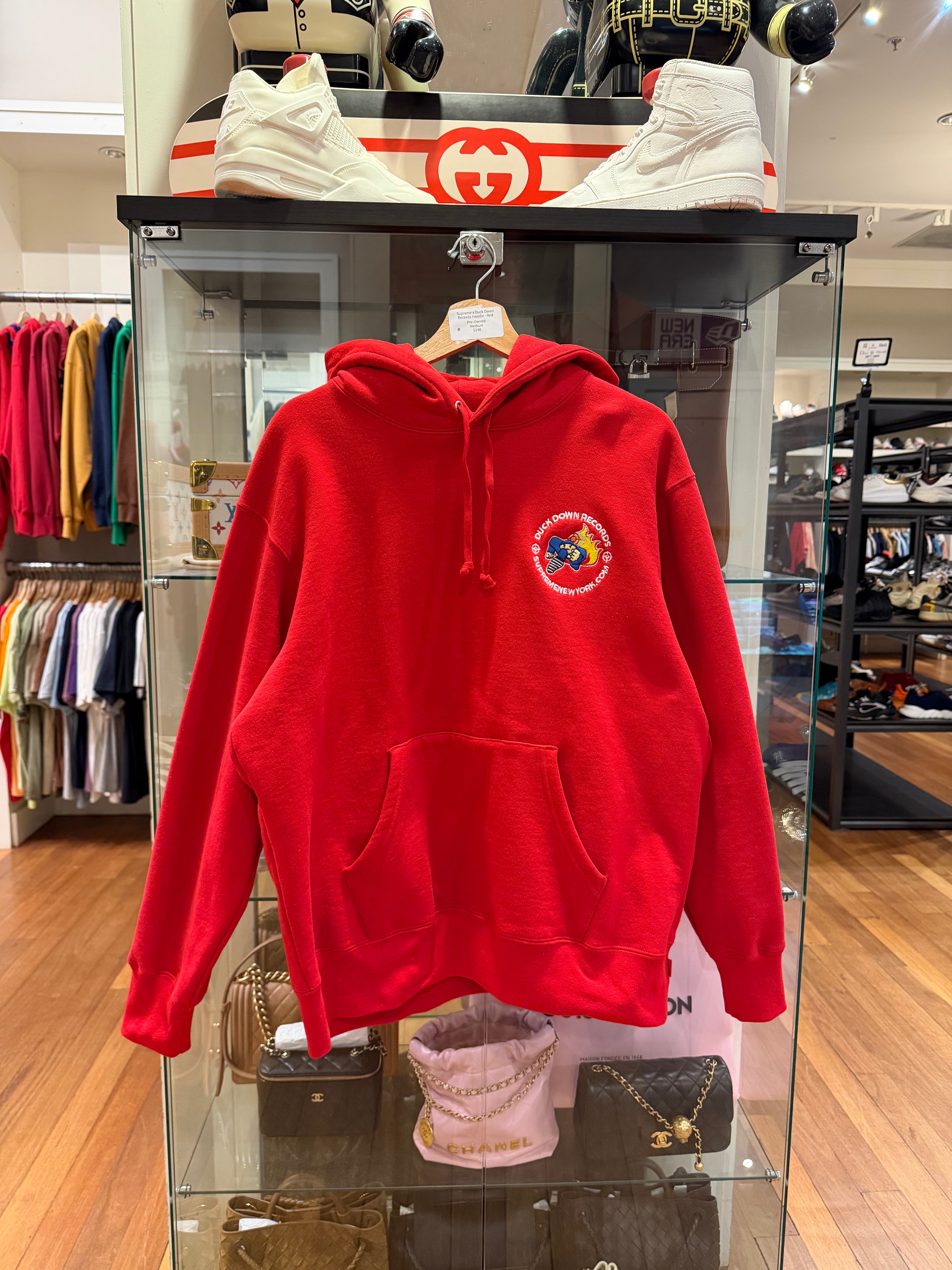 Supreme x Duck Down Records Hoodie - Red