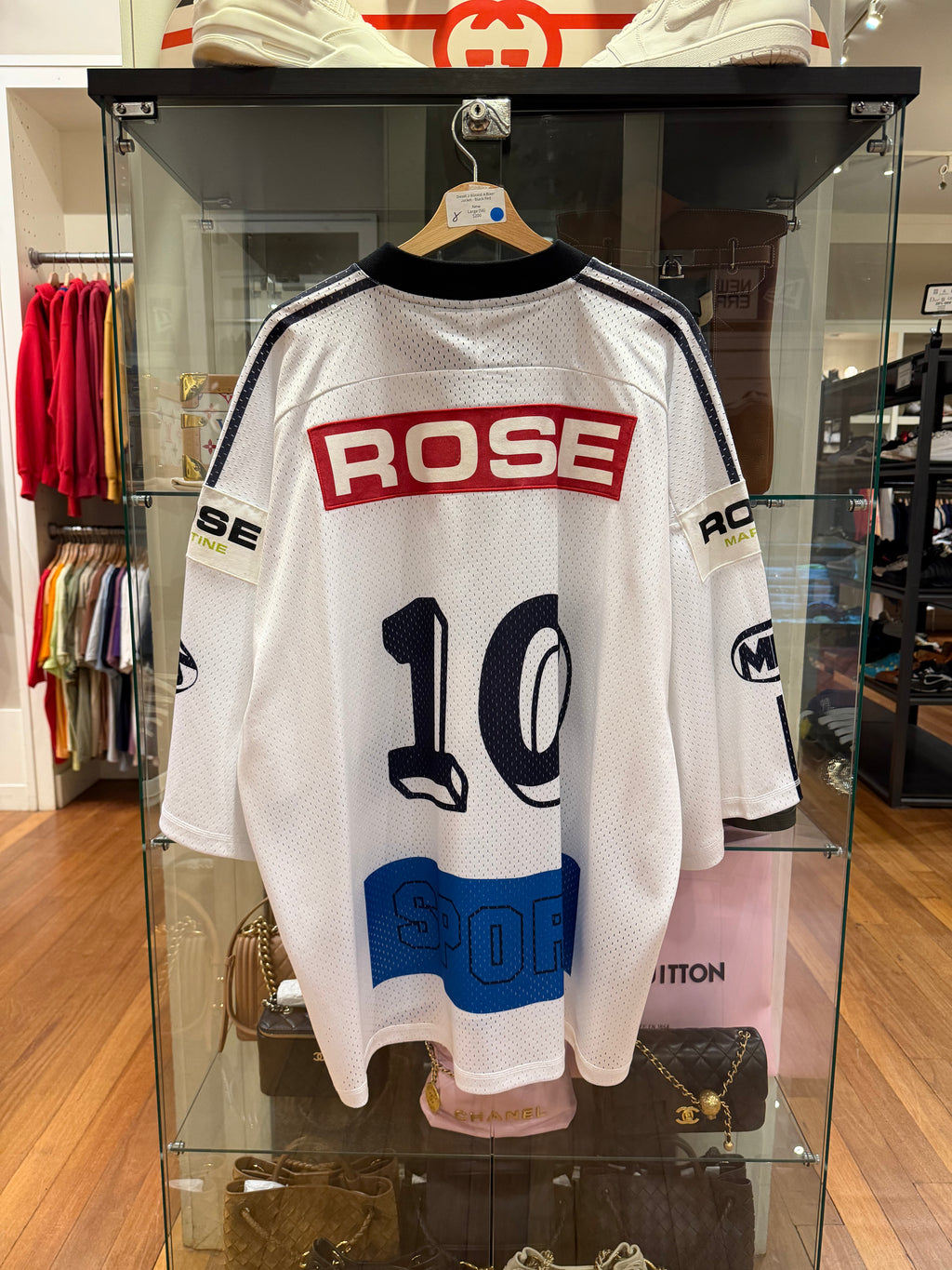Martine Rose Oversized
Hockey Mesh Jersey - White
