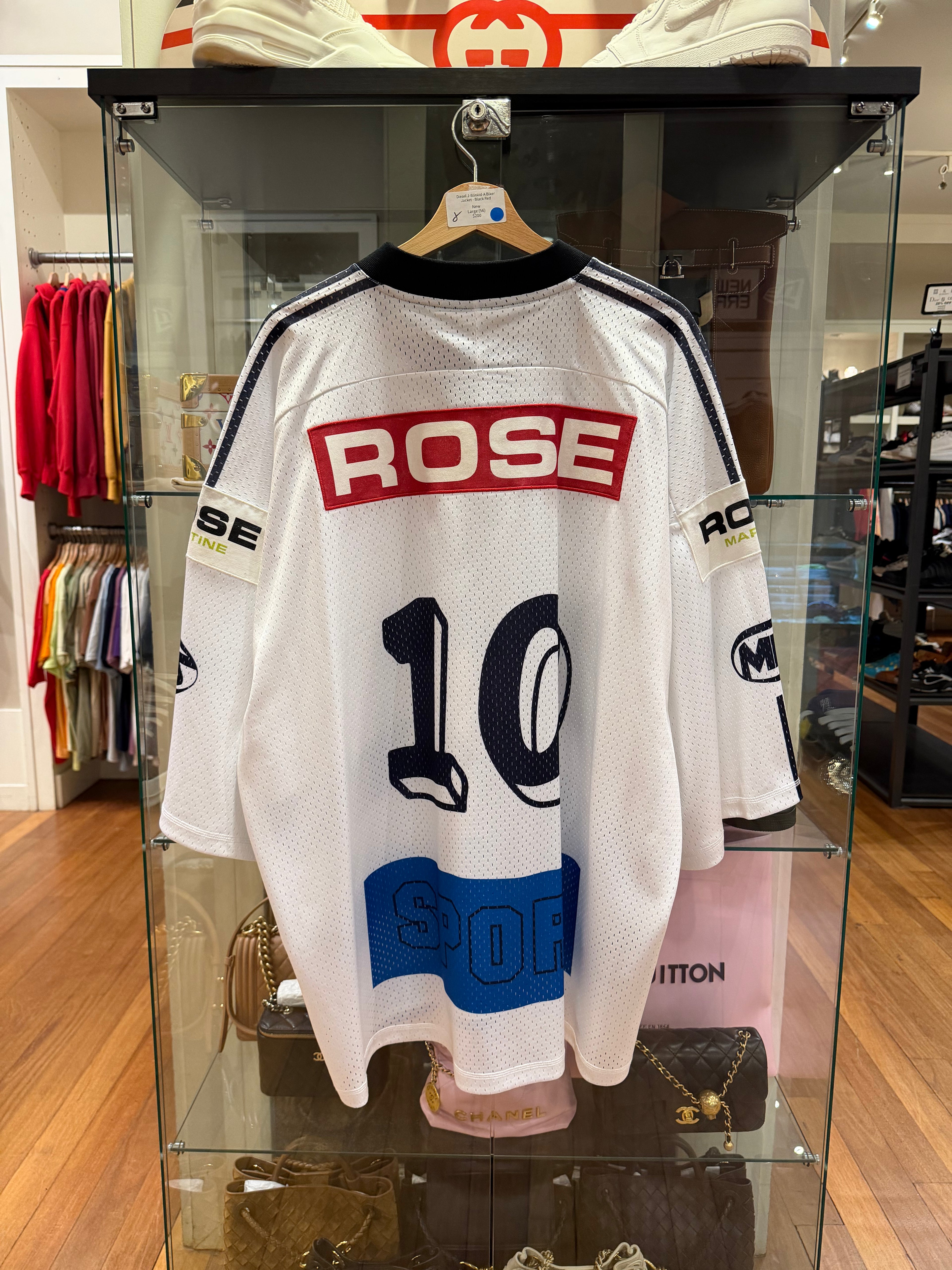 Martine Rose Oversized
Hockey Mesh Jersey - White
