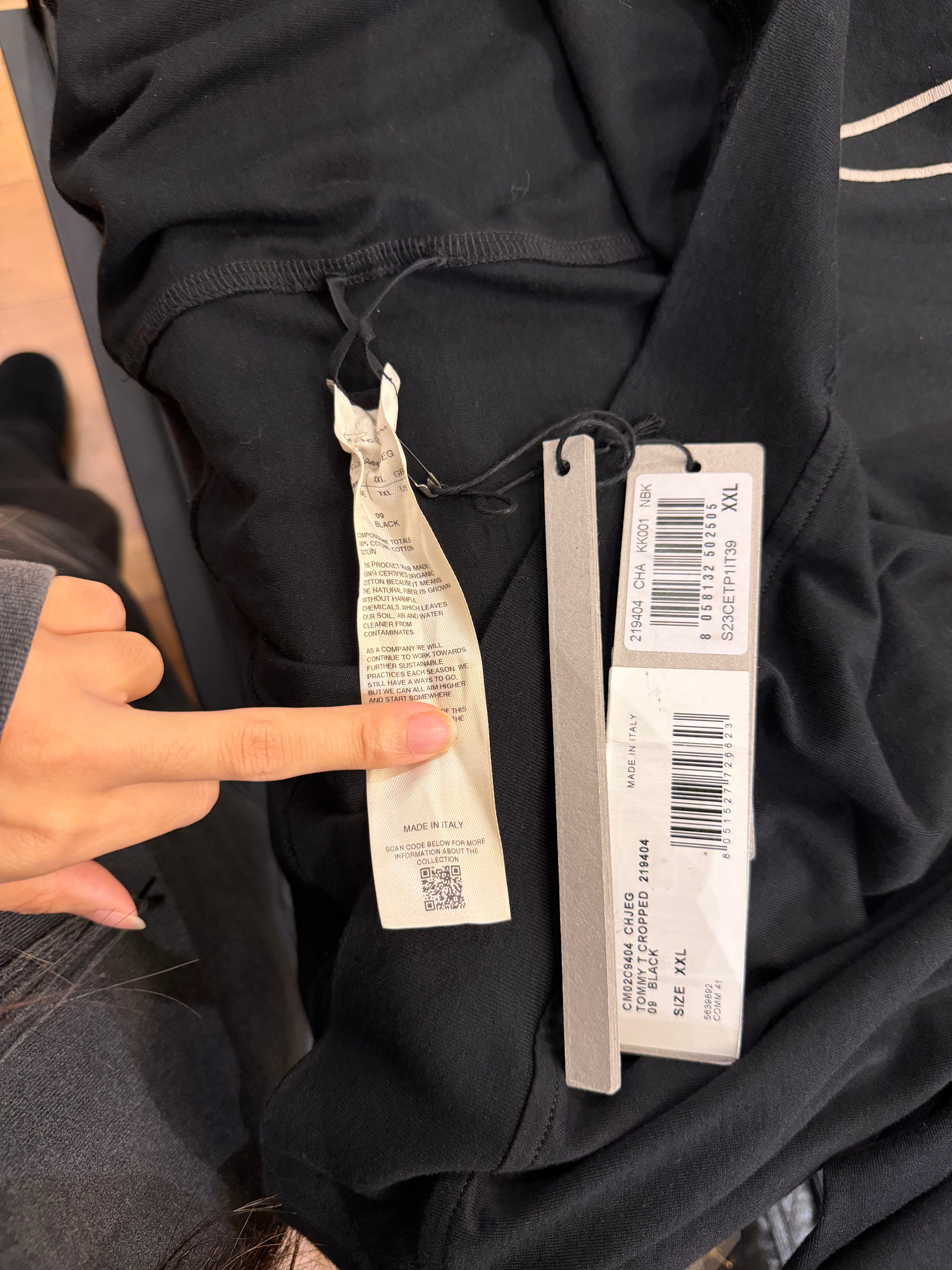 Rick Owens x Champion
Cropped Tee