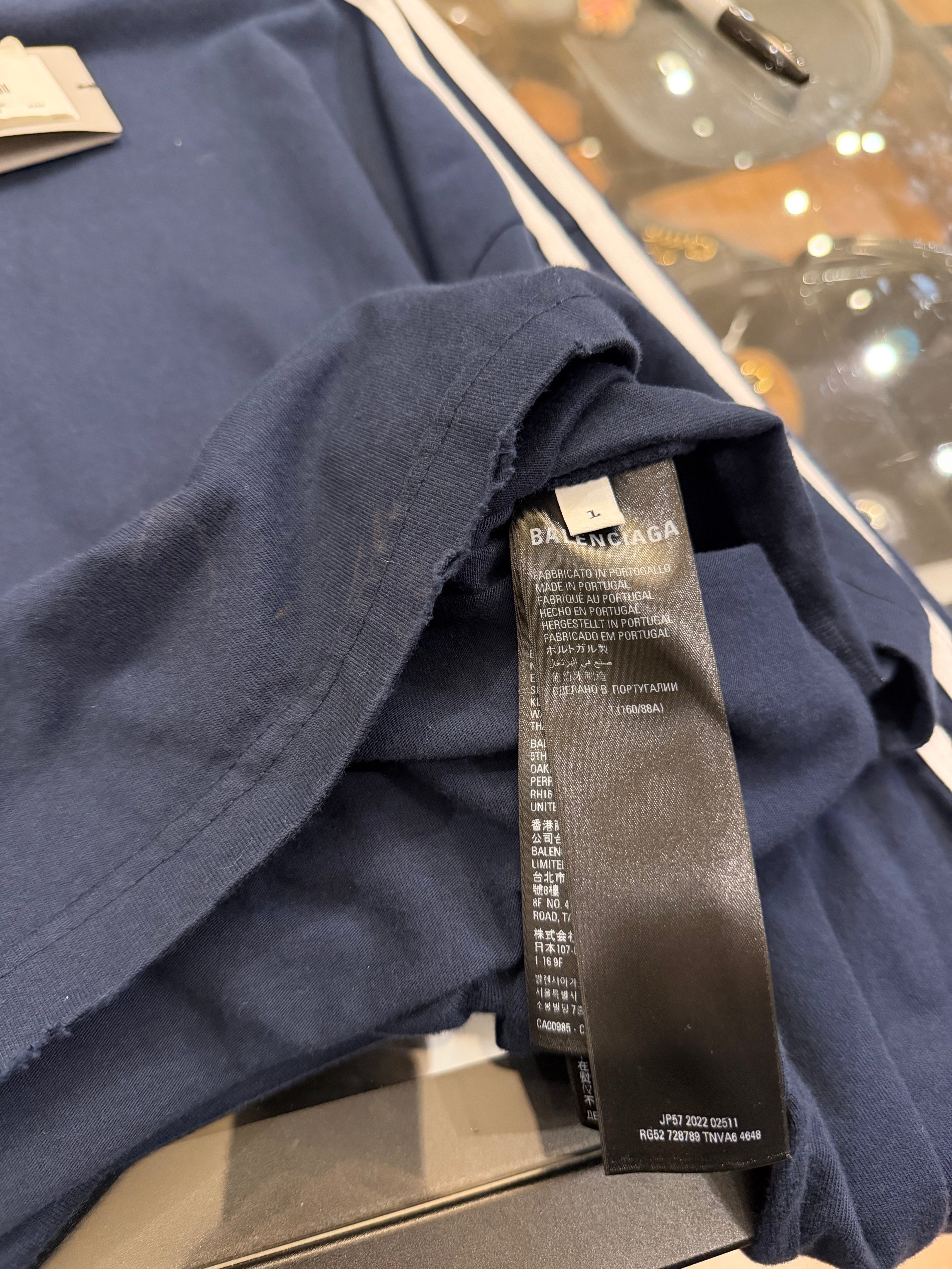 Adidas X Balenciaga Three
Stripe LS Shirt