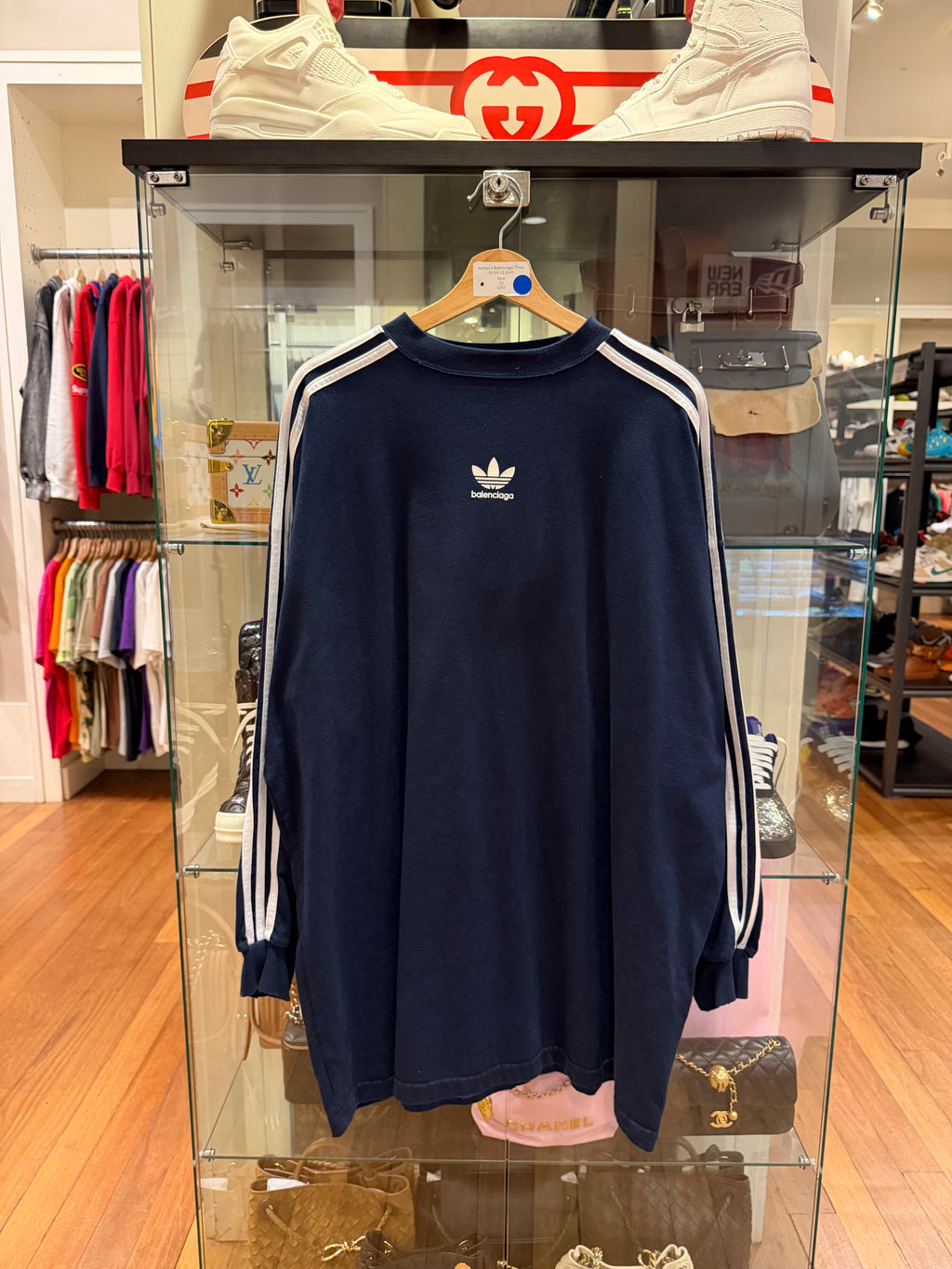 Adidas X Balenciaga Three
Stripe LS Shirt