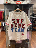Supreme Denim Baseball
Jersey - Vintage White
