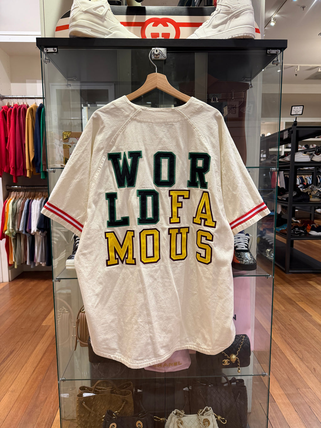 Supreme Denim Baseball
Jersey - Vintage White