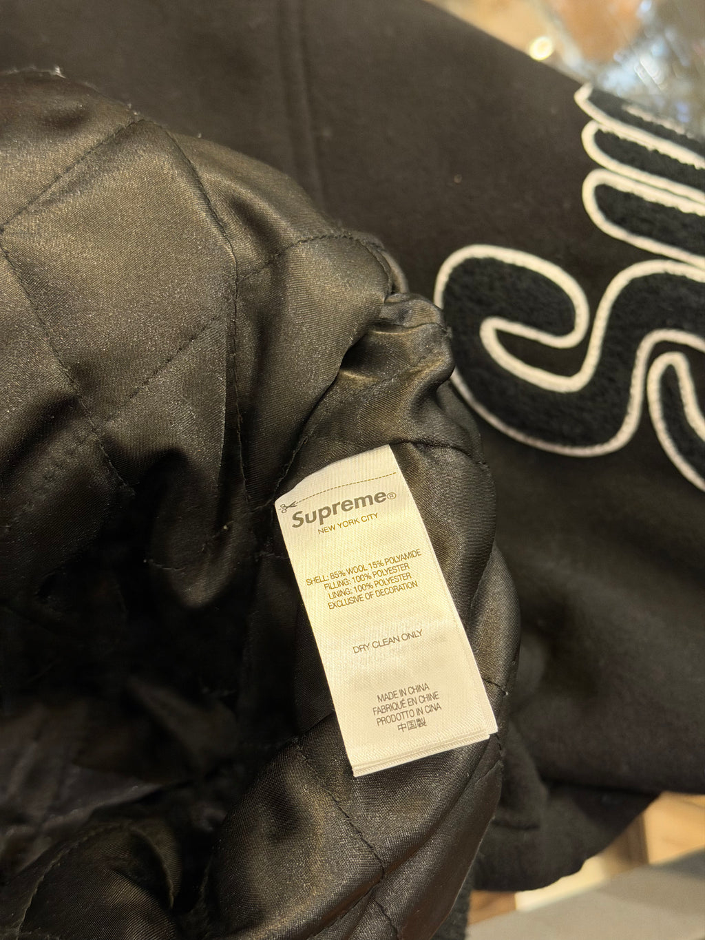Supreme Veritas Varsity
Jacket - Black