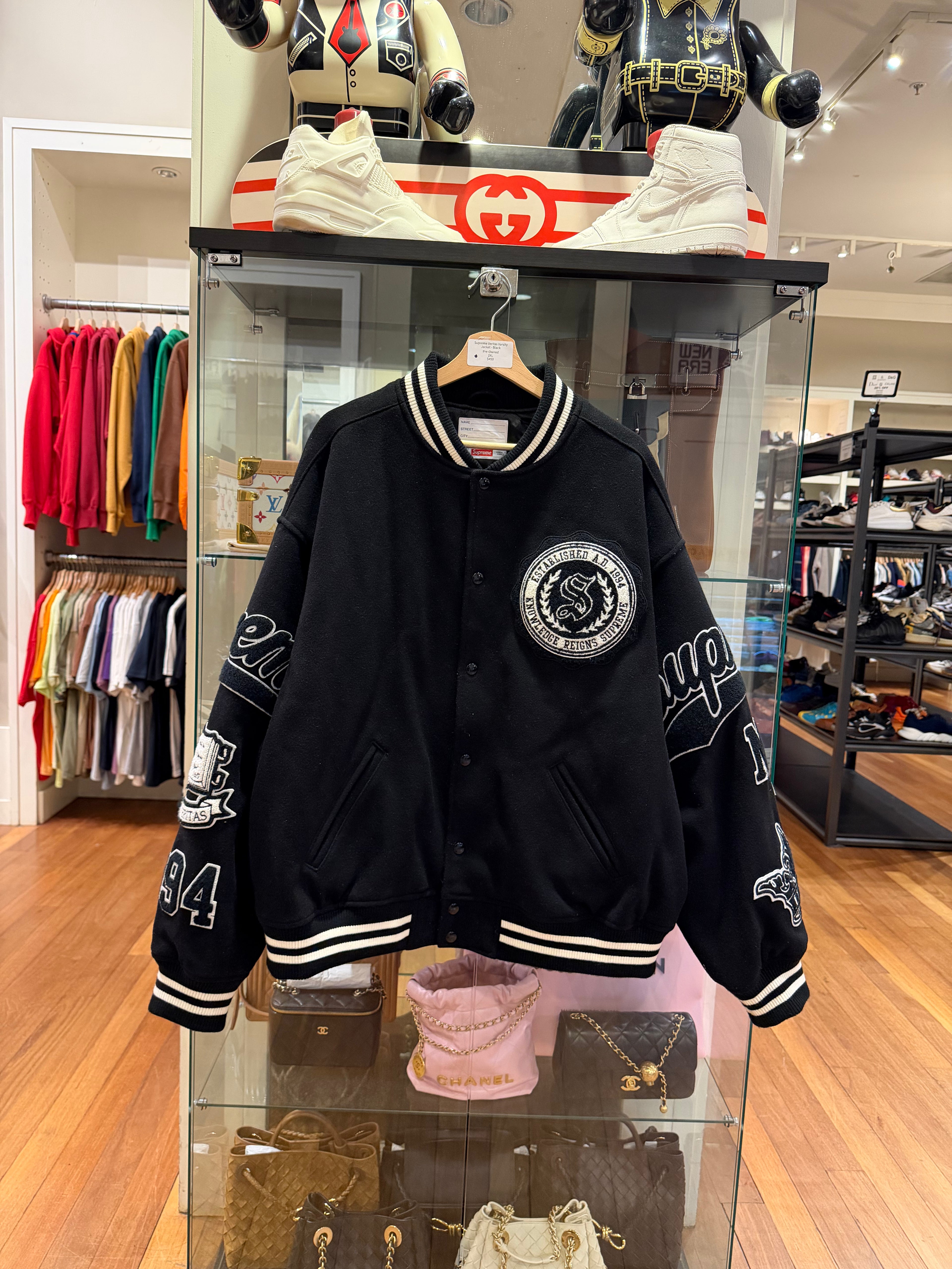 Supreme Veritas Varsity
Jacket - Black
