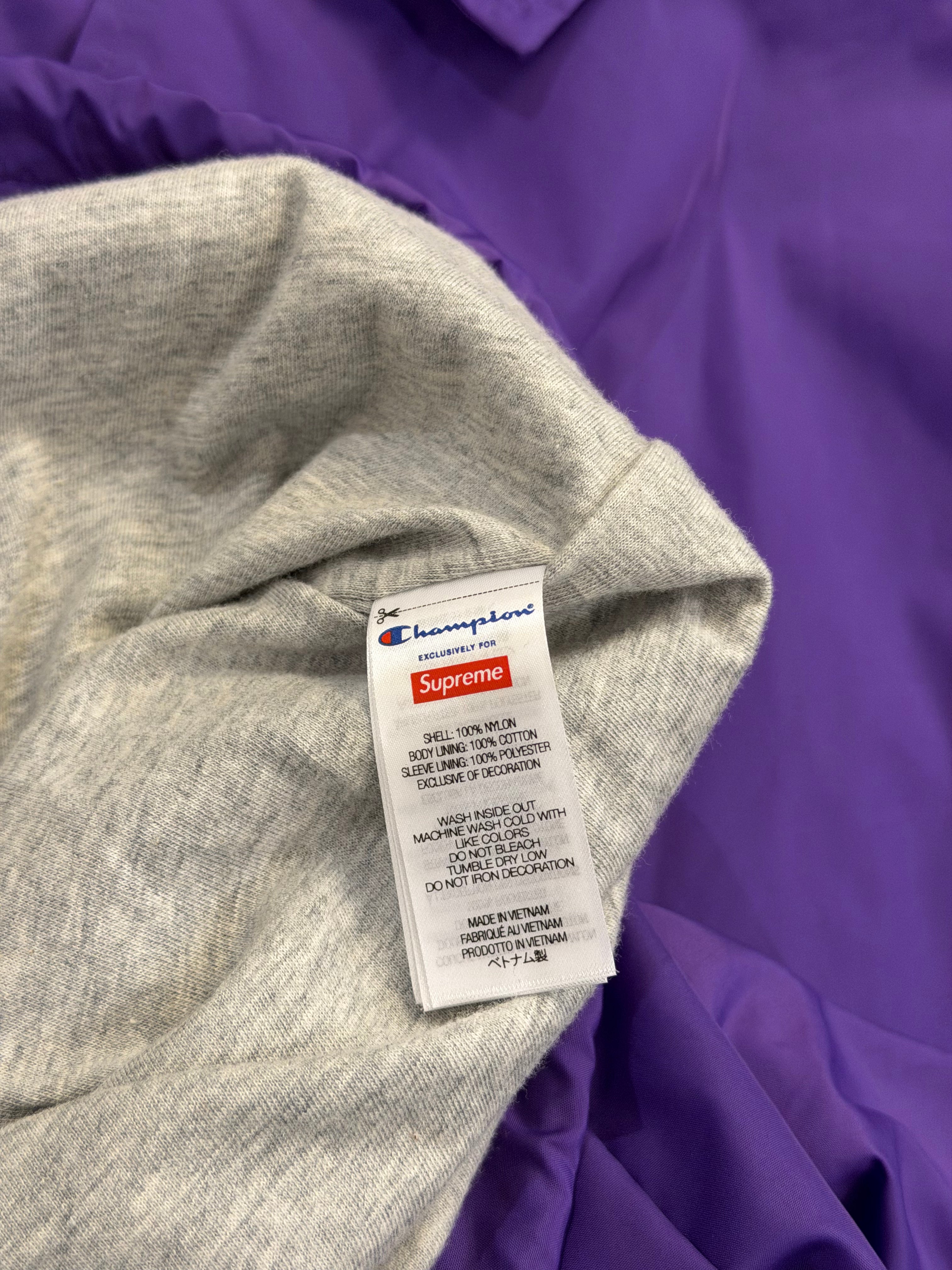 Supreme x Champion
Coaches Jacket - Purple