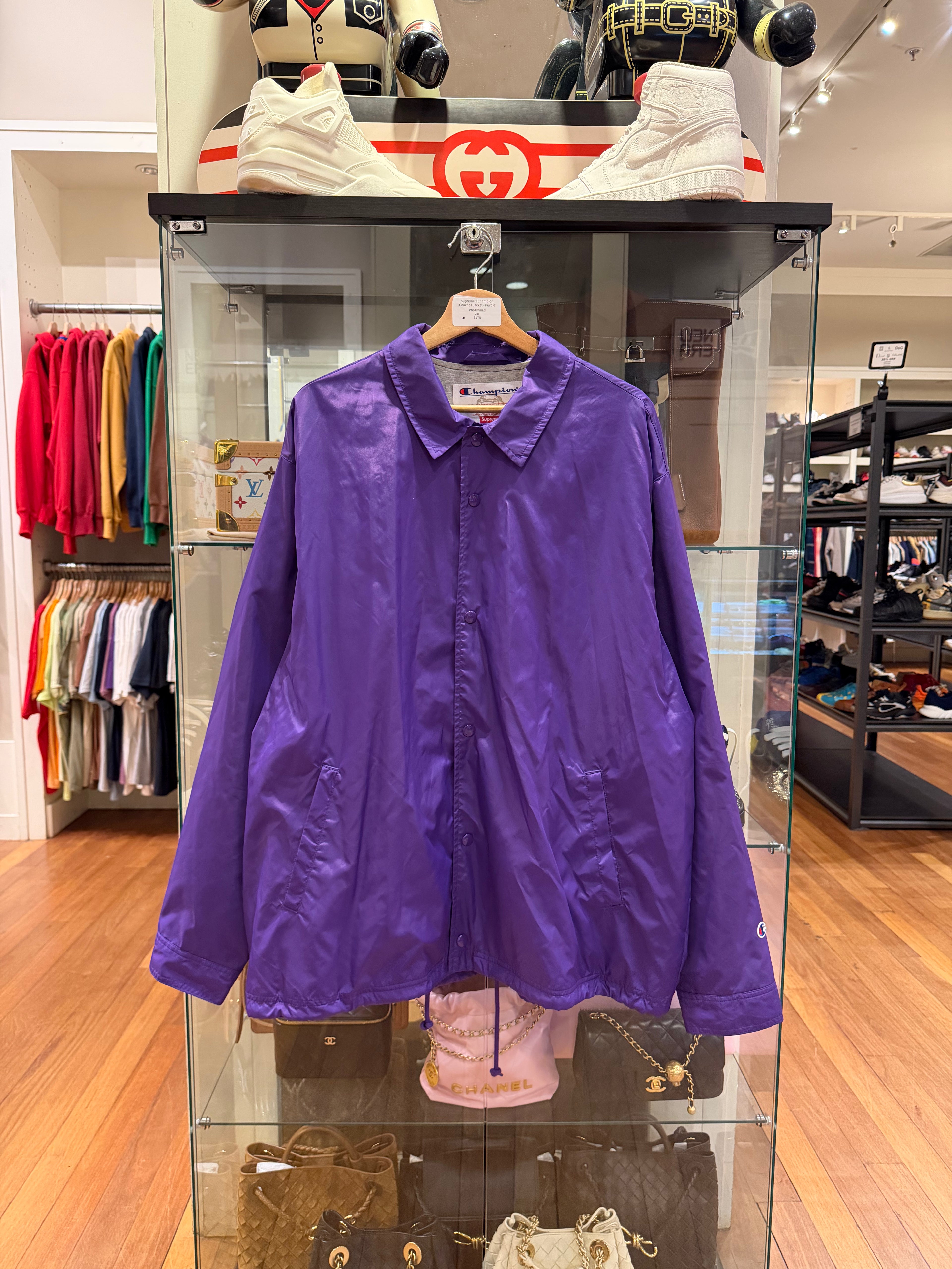 Supreme x Champion
Coaches Jacket - Purple