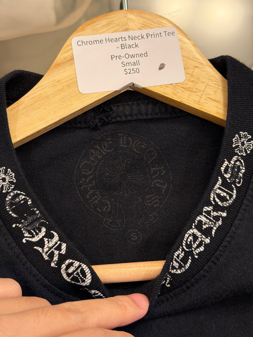 Chrome Hearts Neck Print Tee
- Black