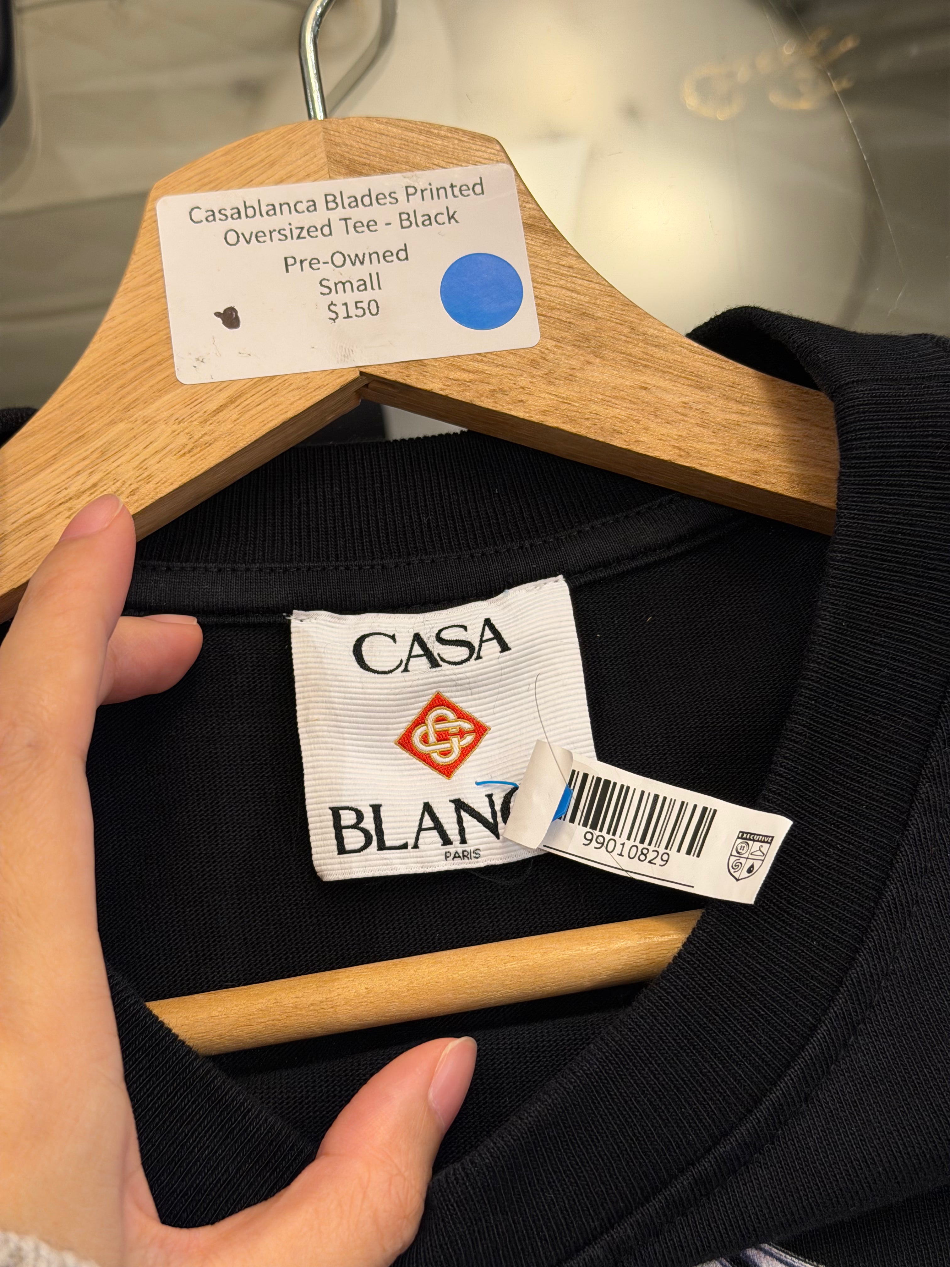Casablanca Blades Printed
Oversized Tee - Black