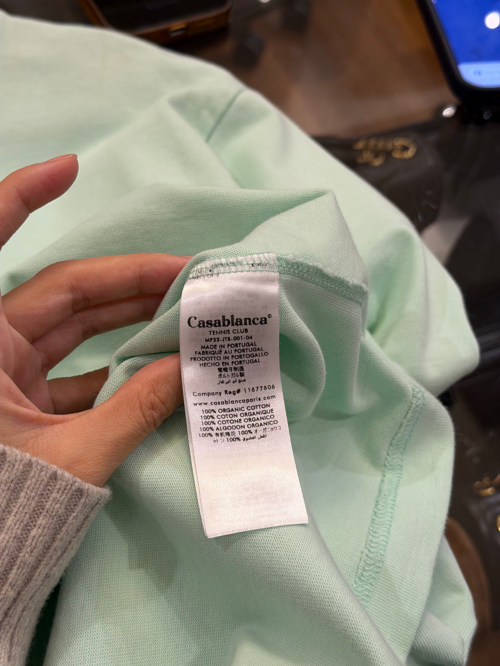 Casablanca Swan Graphic Tee
- Aqua