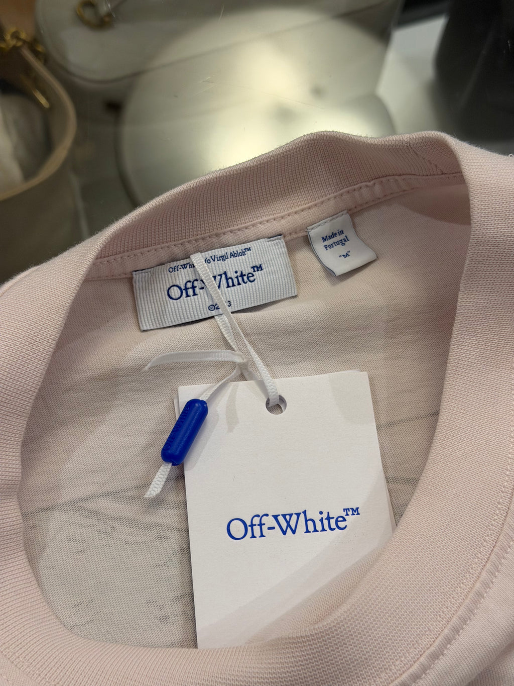 Off-White Painted Logo Tee -
Pink