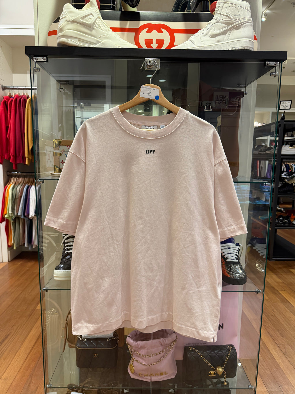 Off-White Painted Logo Tee -
Pink