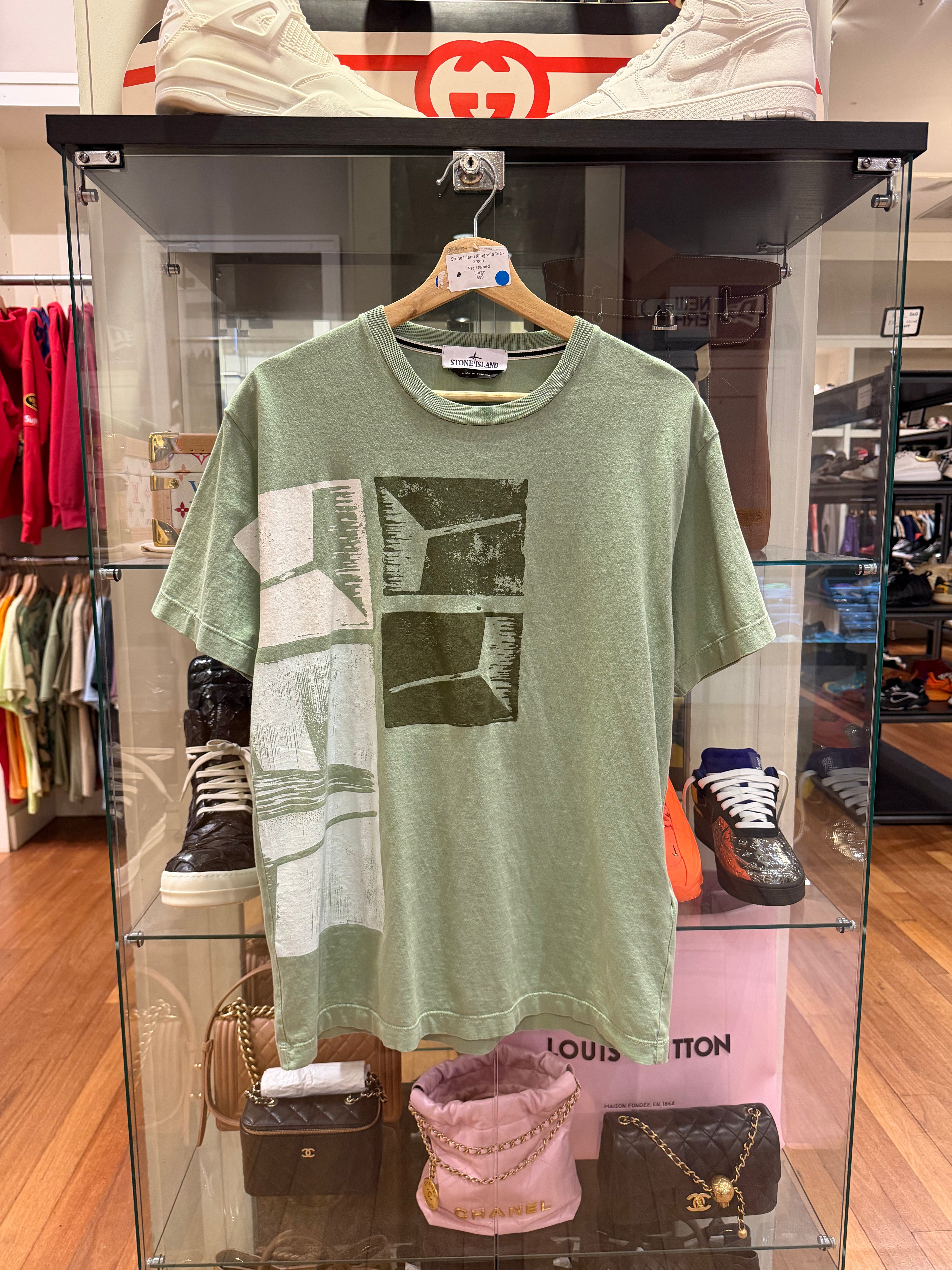 Stone Island Xilografia Tee -
Green
