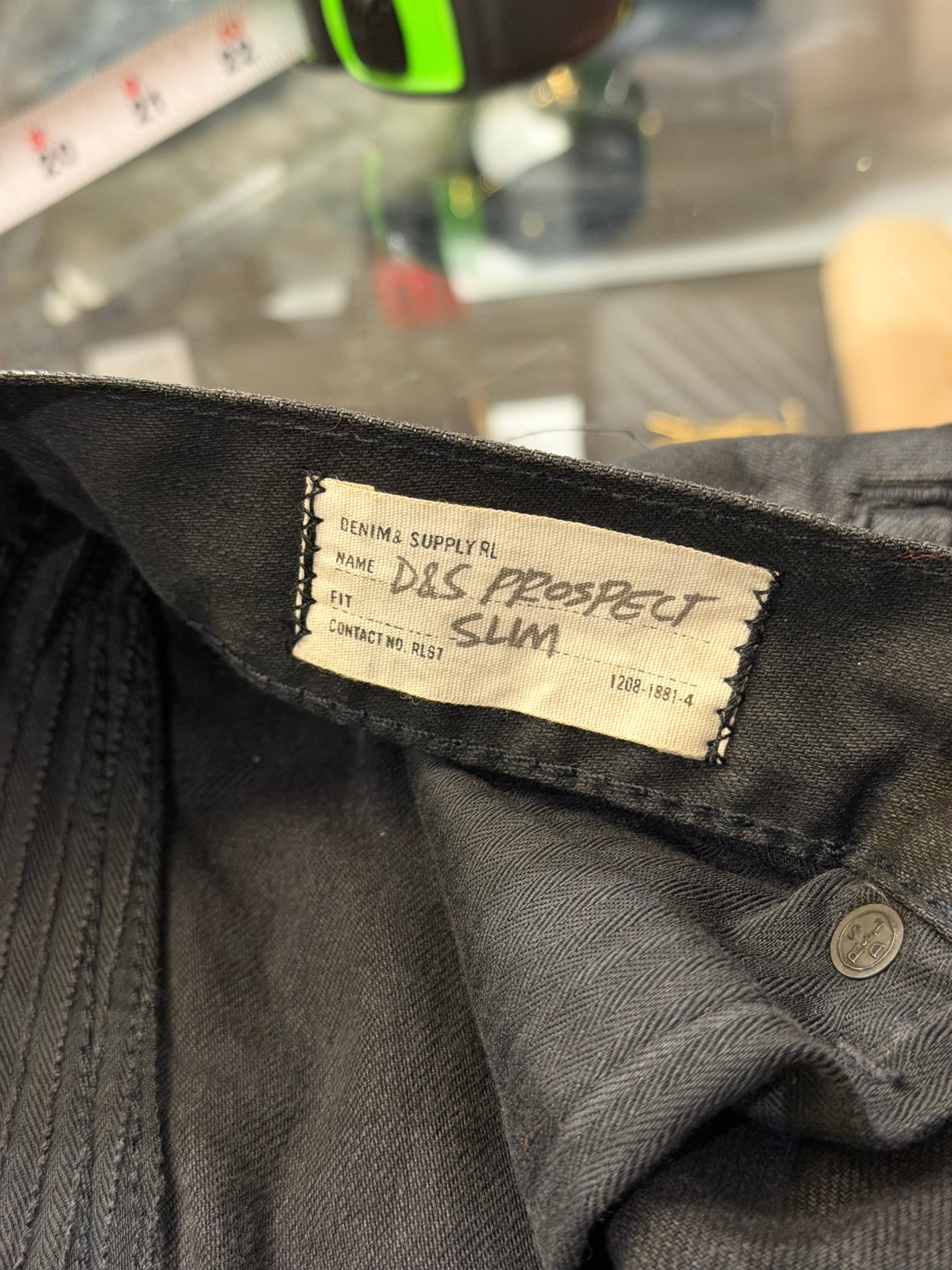 Denim & Supply Ralph Lauren
Waxed Moto Jeans - Black