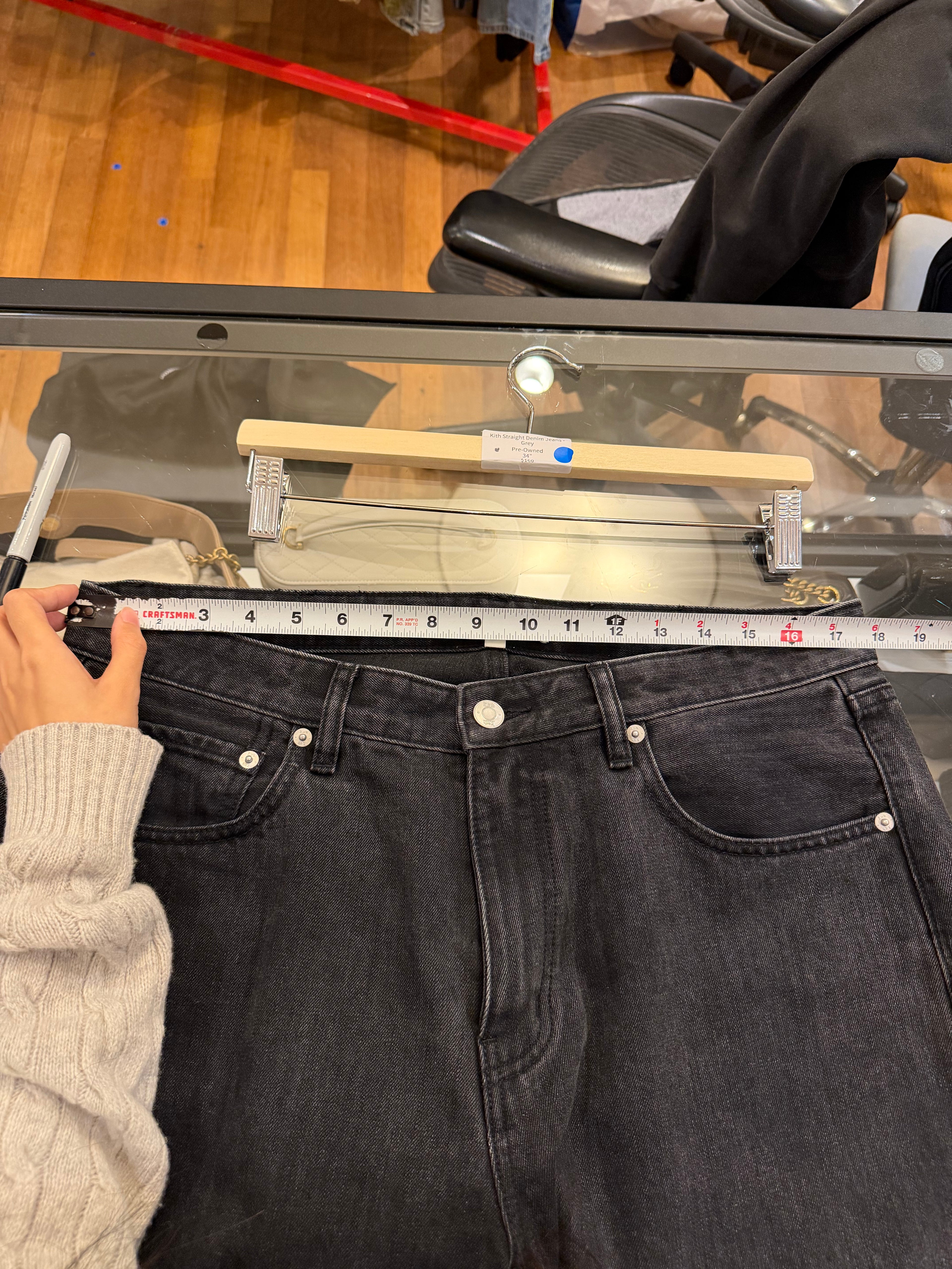 Kith Straight Denim Jeans -
Grey