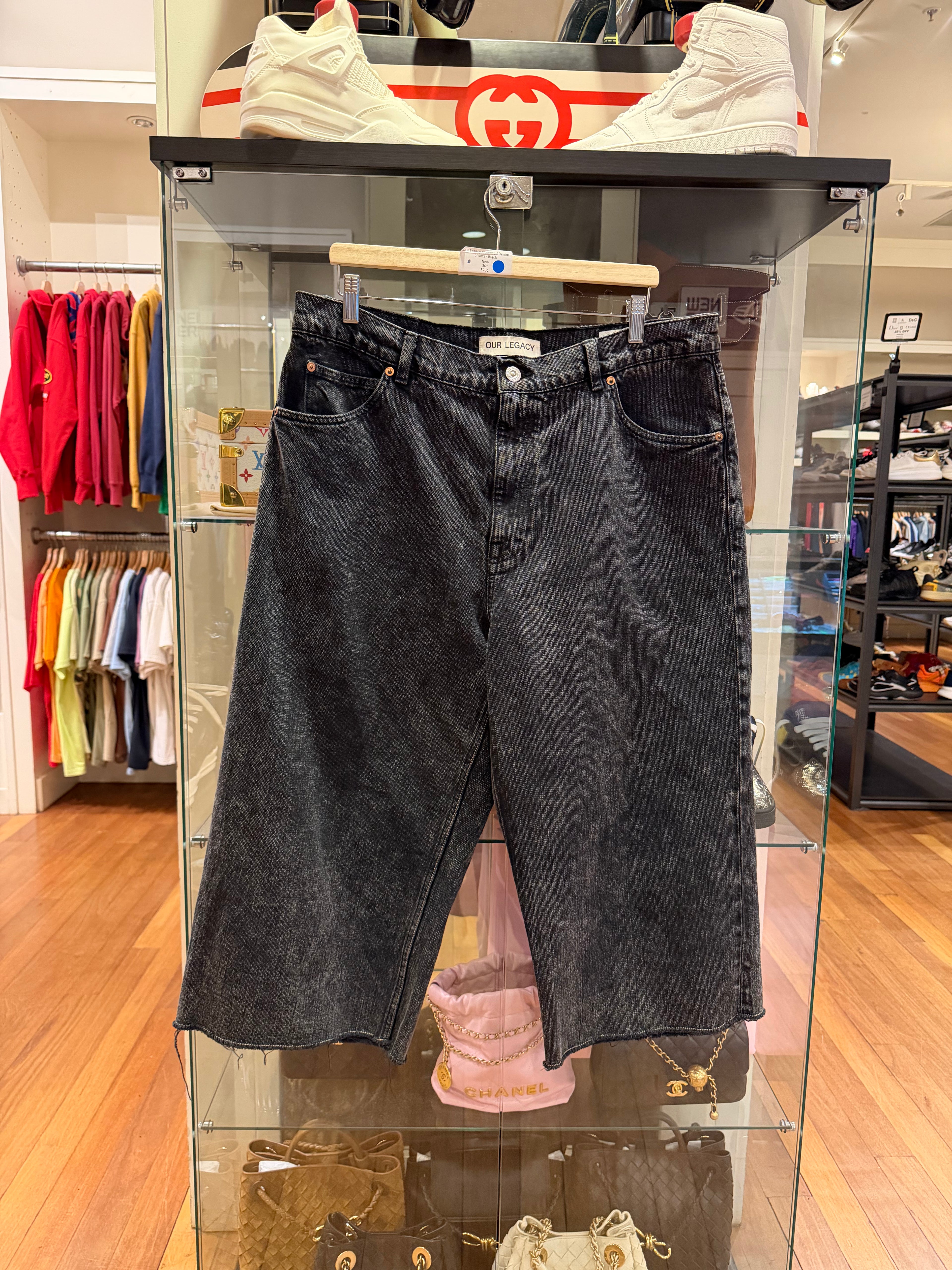 Our Legacy Oversized Denim
Shorts - Black