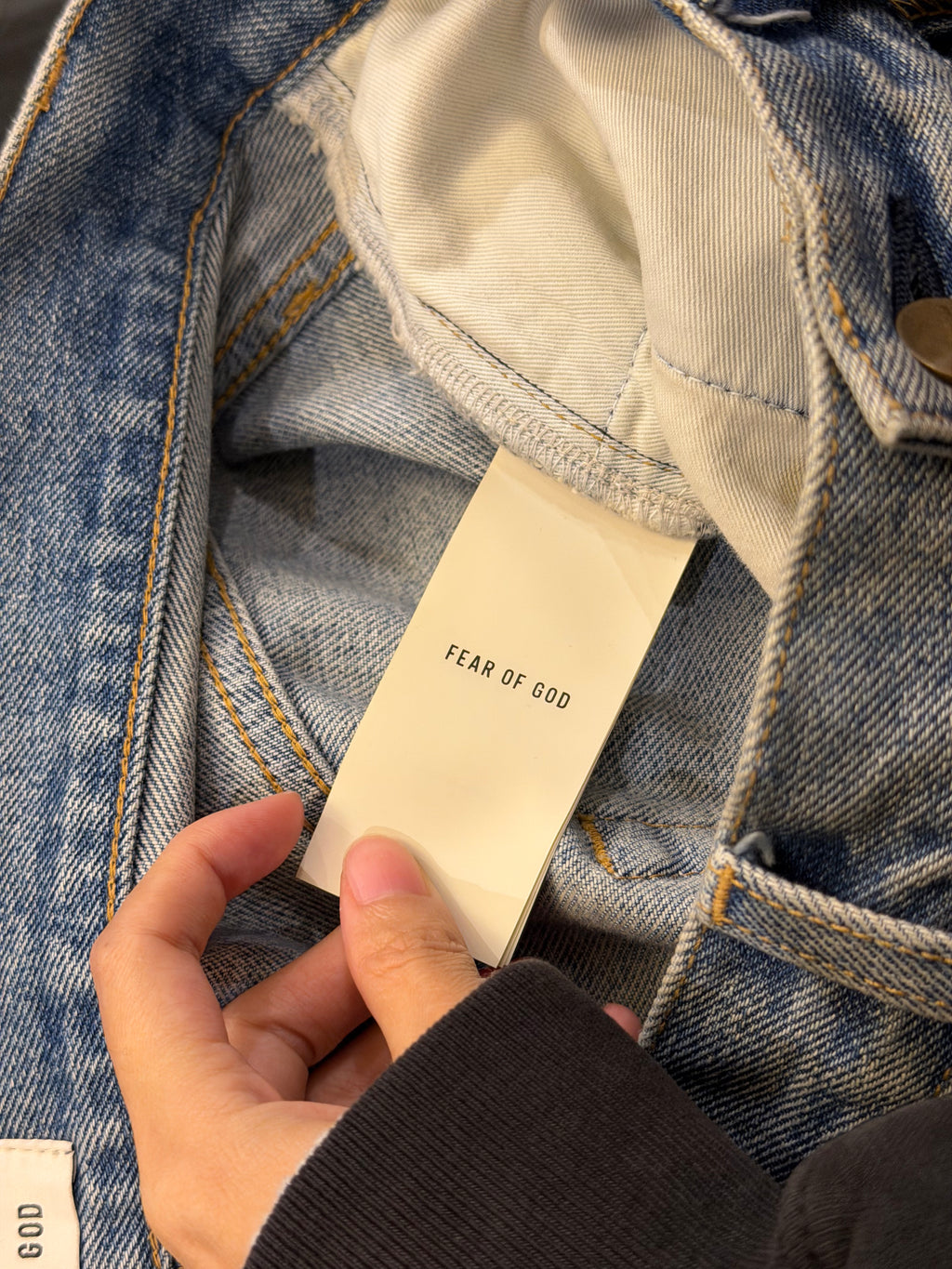 Fear of God Distressed Jeans -
Light Wash