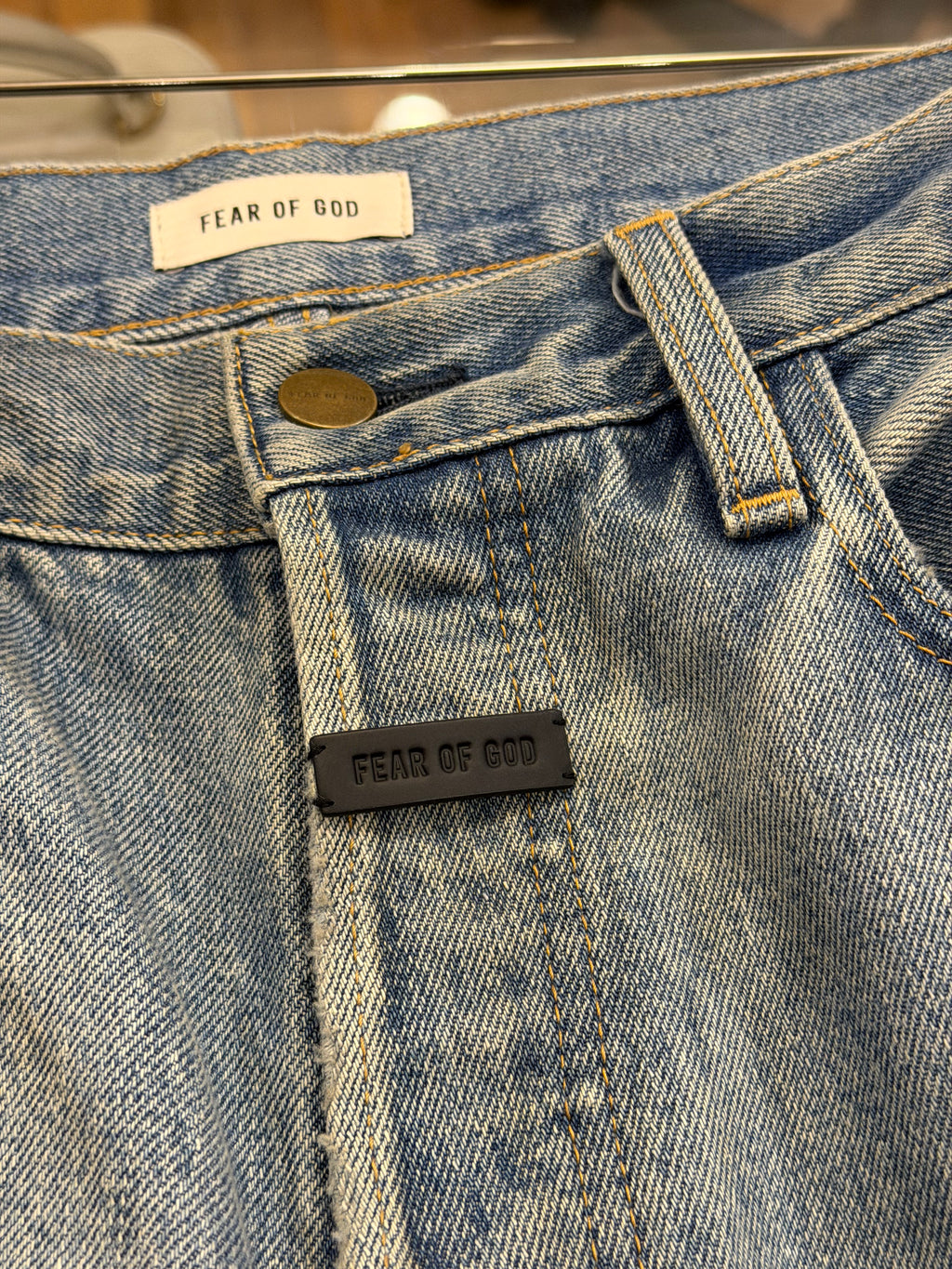 Fear of God Distressed Jeans -
Light Wash