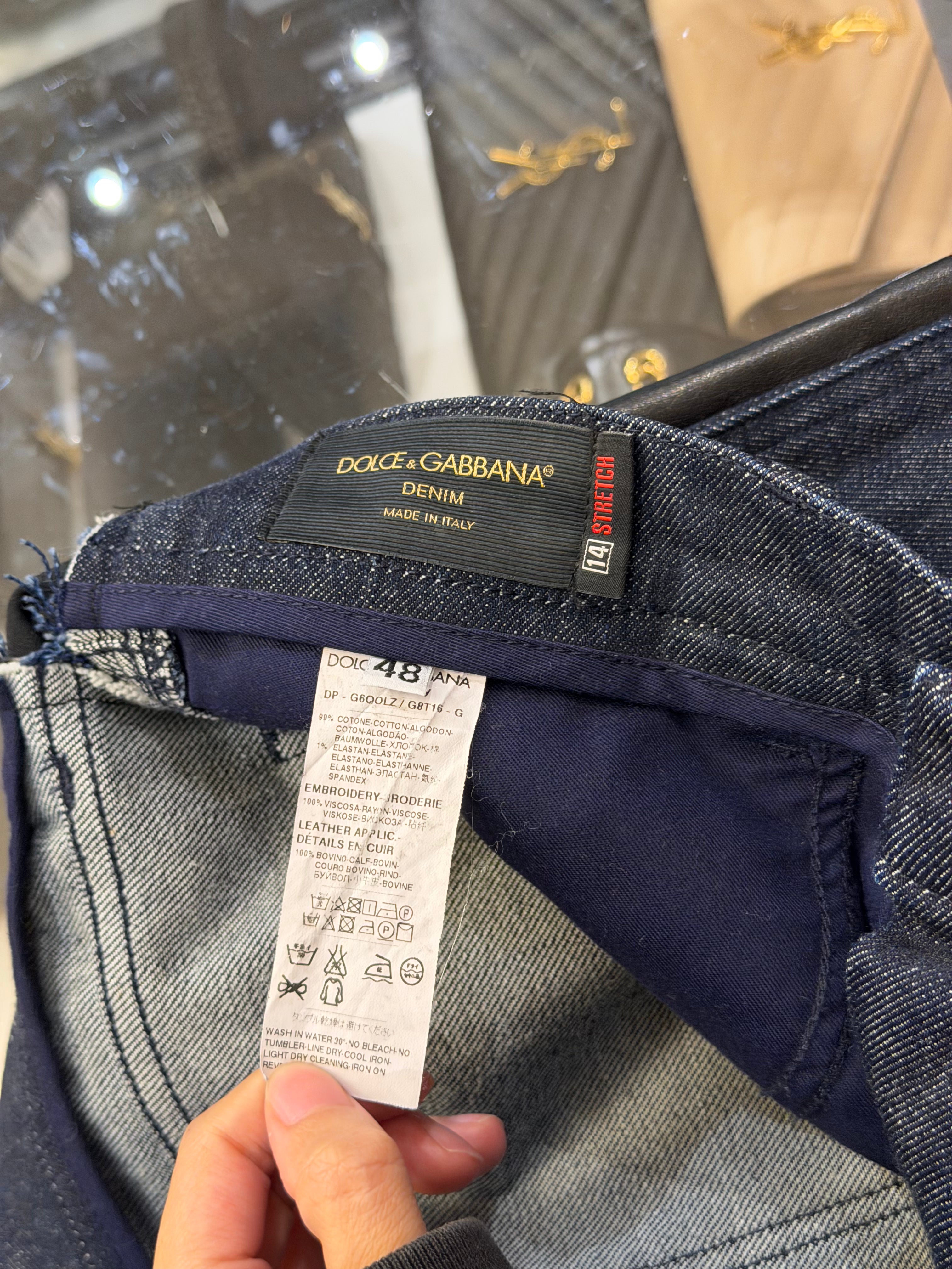 Dolce & Gabbana Denim Blue
Jeans - 'Cowboy Patch'