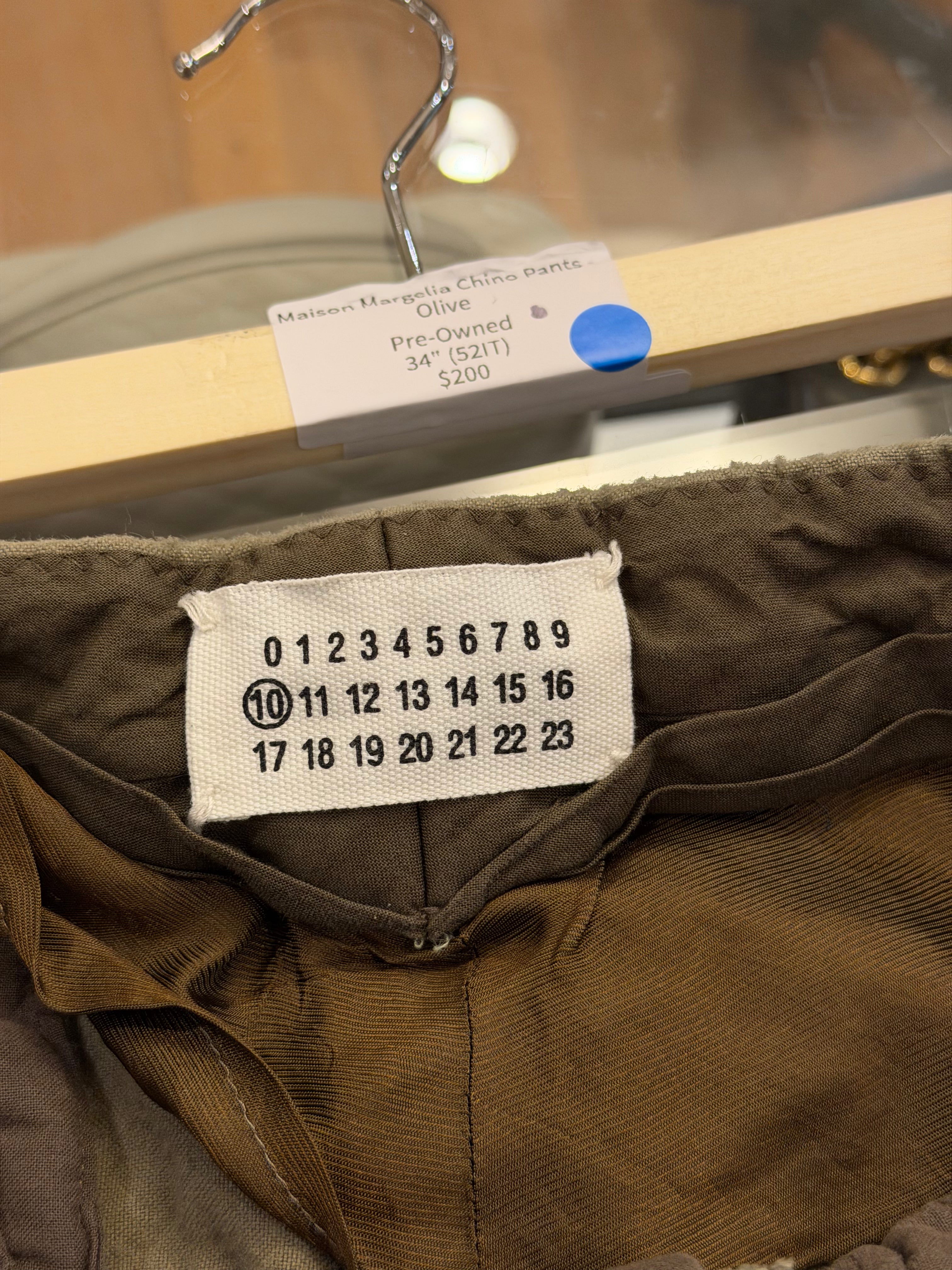 Maison Margelia Chino Pants - Olive