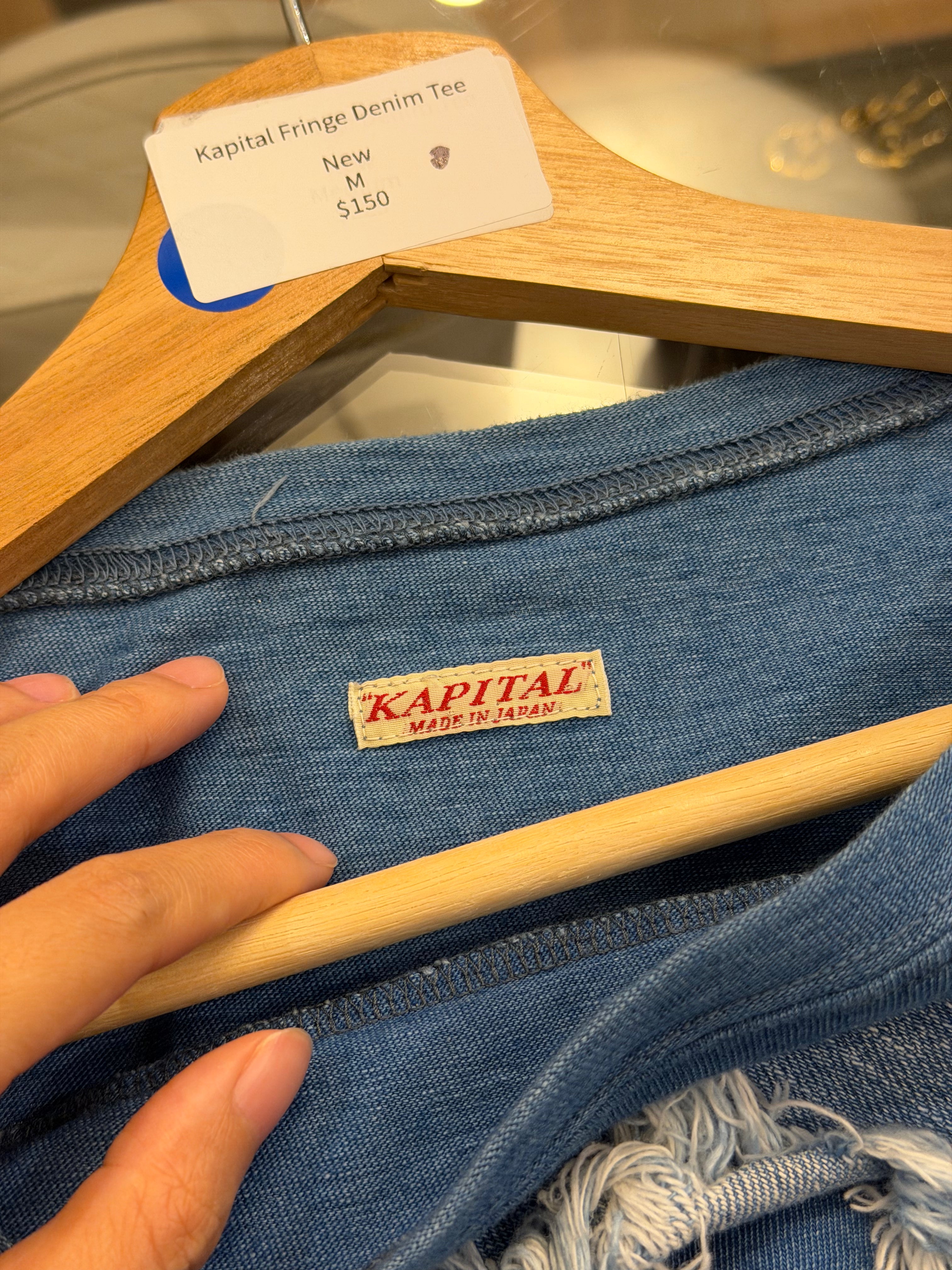 Kapital Fringe Denim Tee