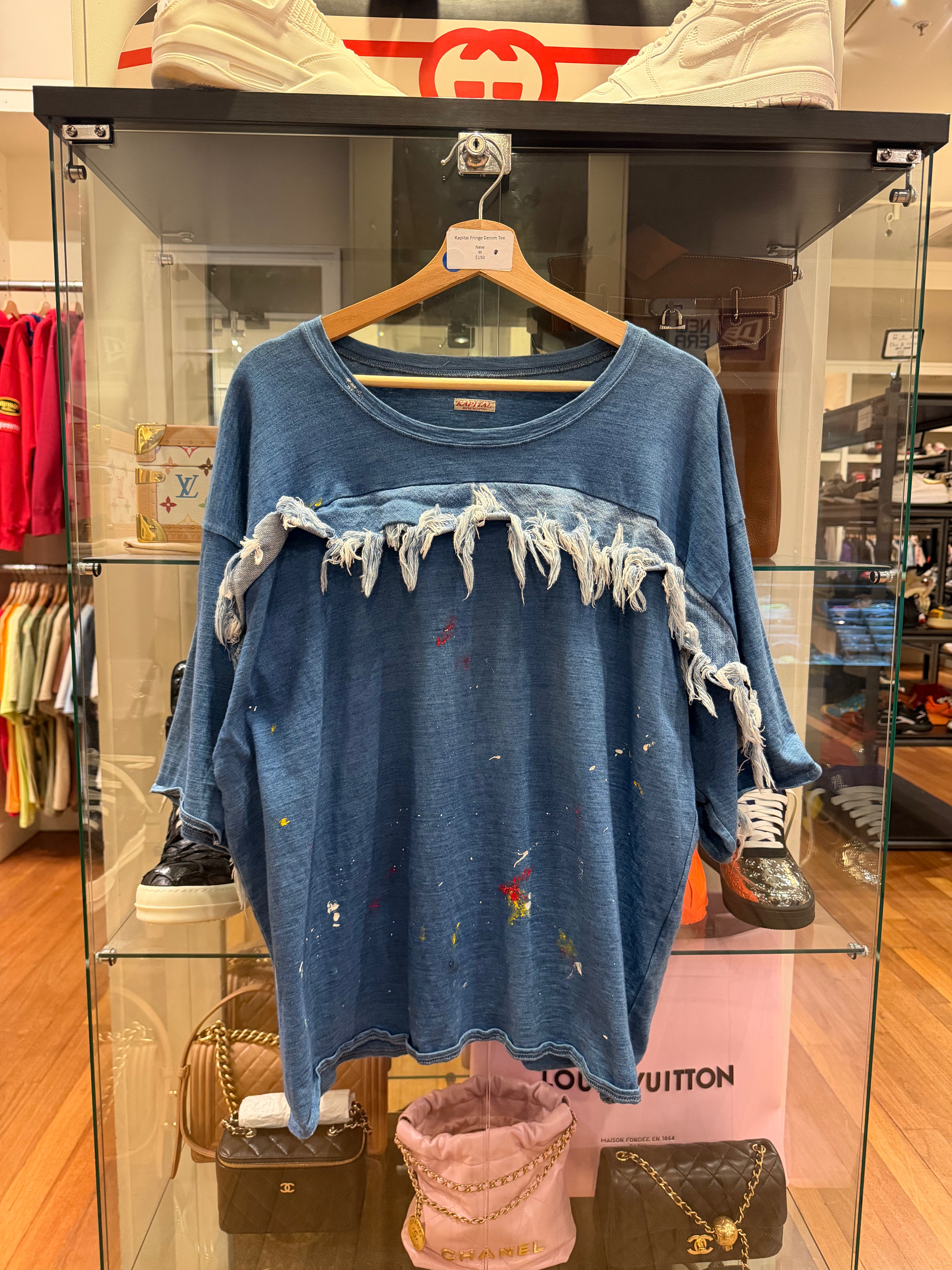 Kapital Fringe Denim Tee