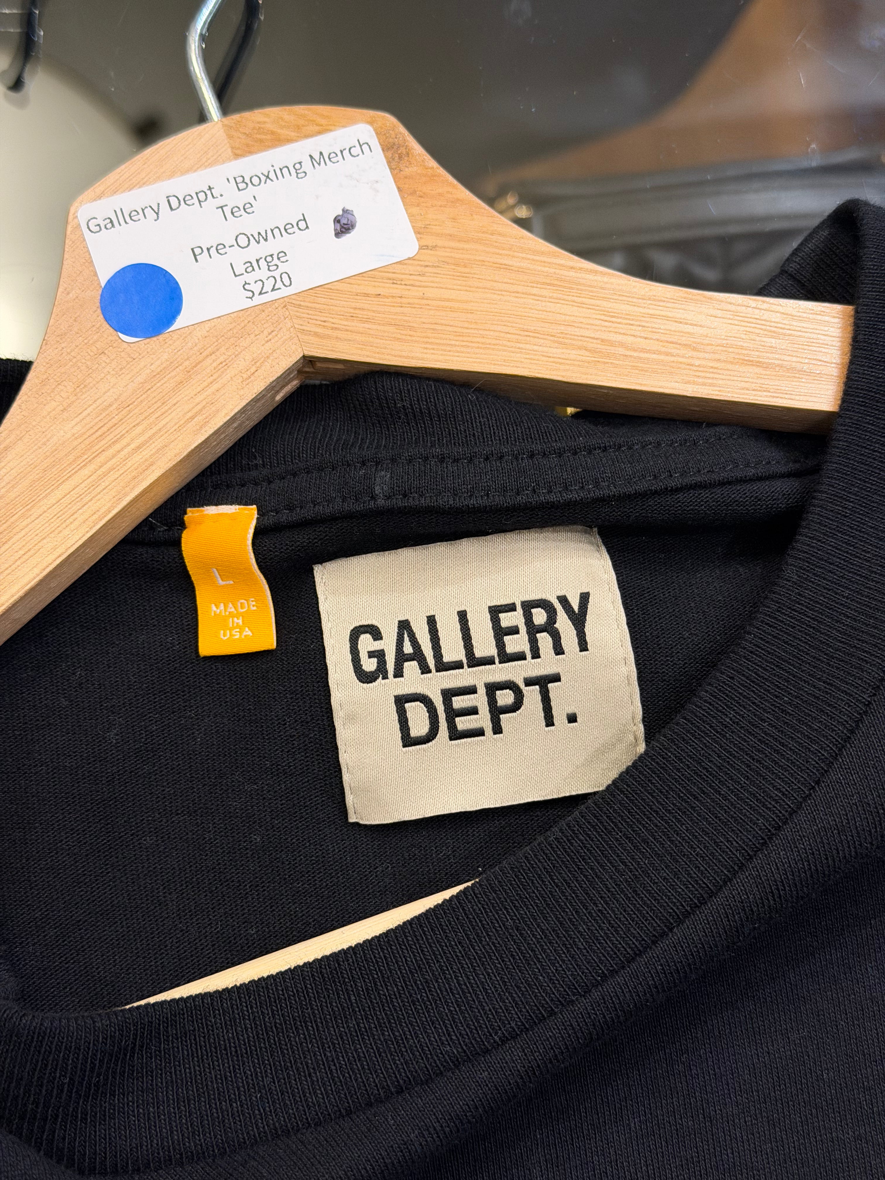 Gallery Dept ‘Boxing Merch’ Shirt-Black
