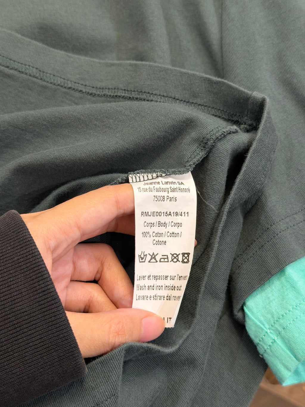 Lanvin Double Layered Tee -
Green