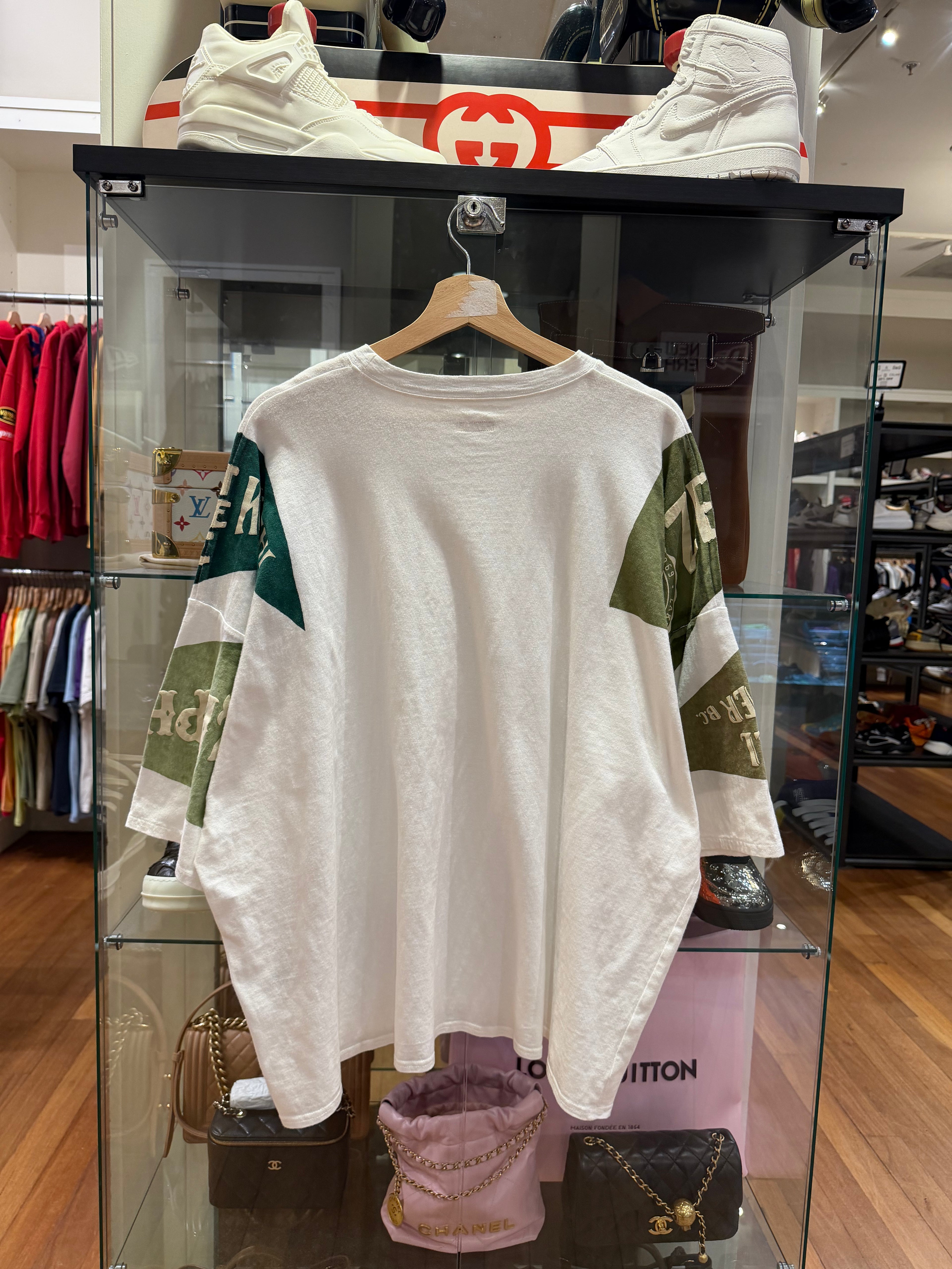 Kapital Flag Logo Oversized
Shirt - White