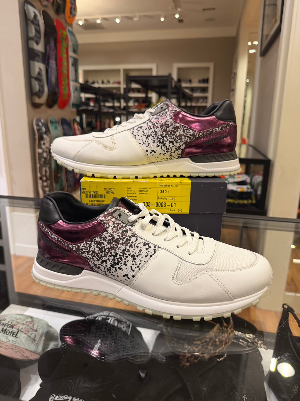 Louis Vuitton Run Away Sneaker - White Violet