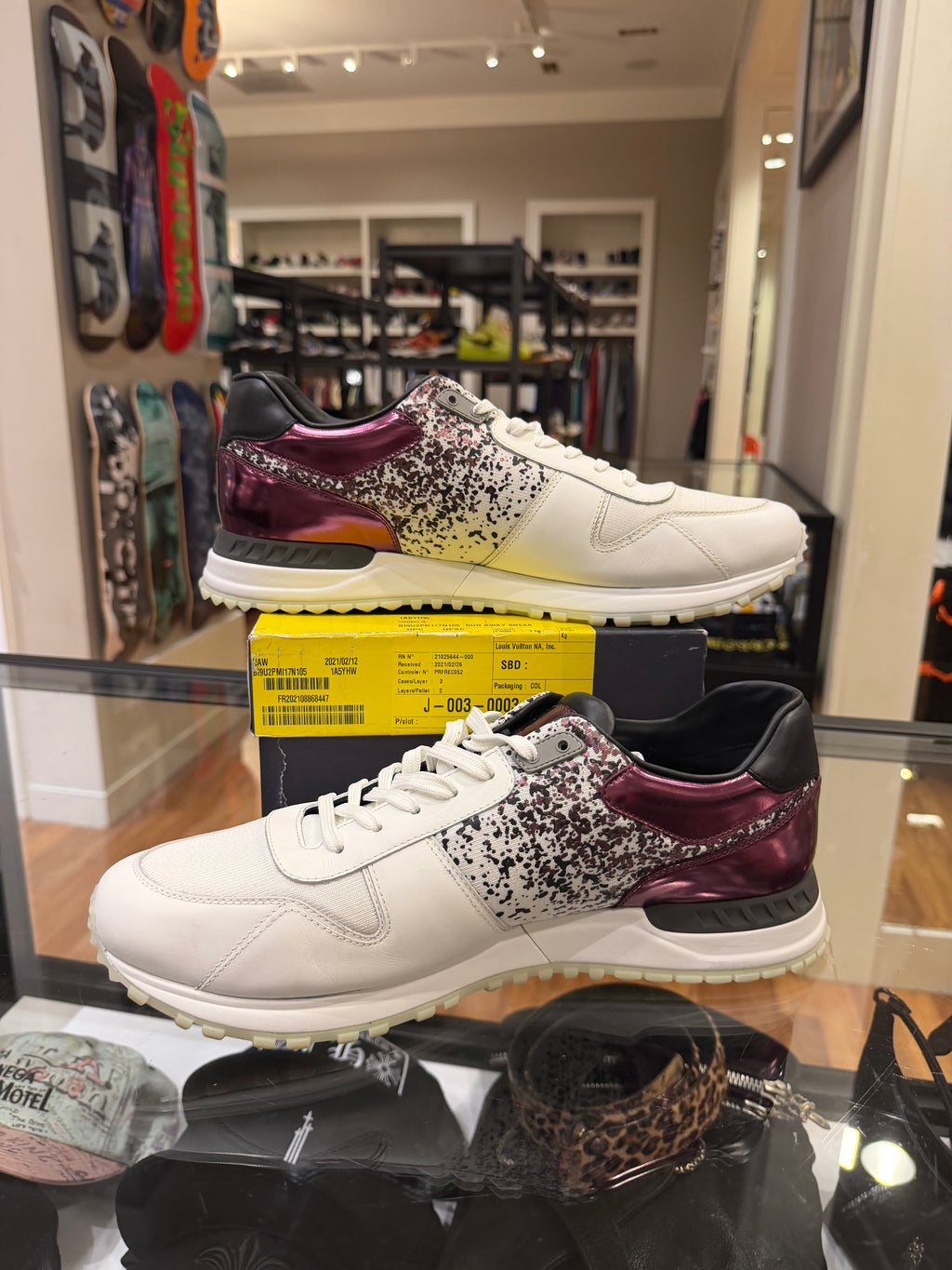 Louis Vuitton Run Away Sneaker - White Violet