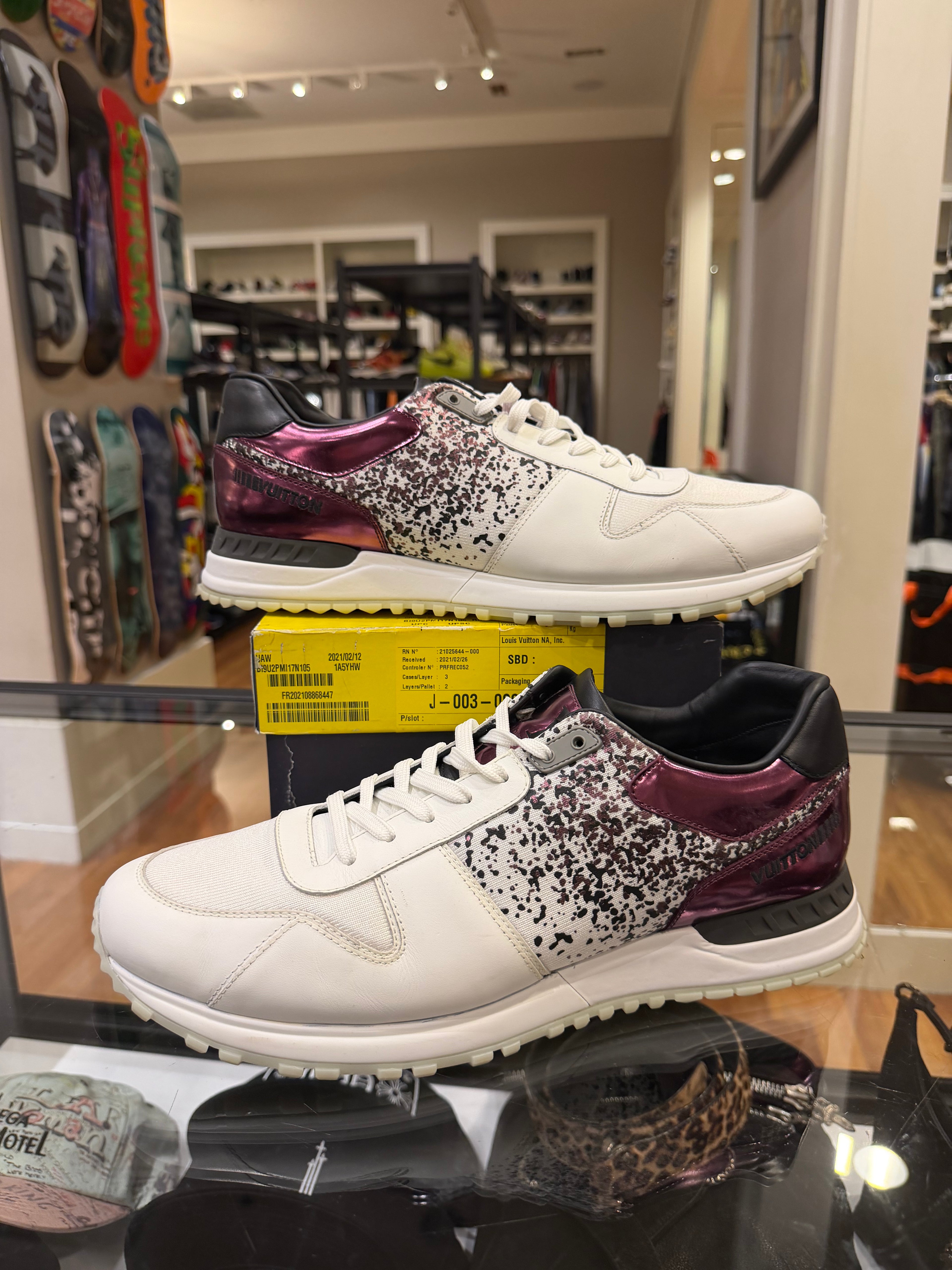 Louis Vuitton Run Away Sneaker - White Violet