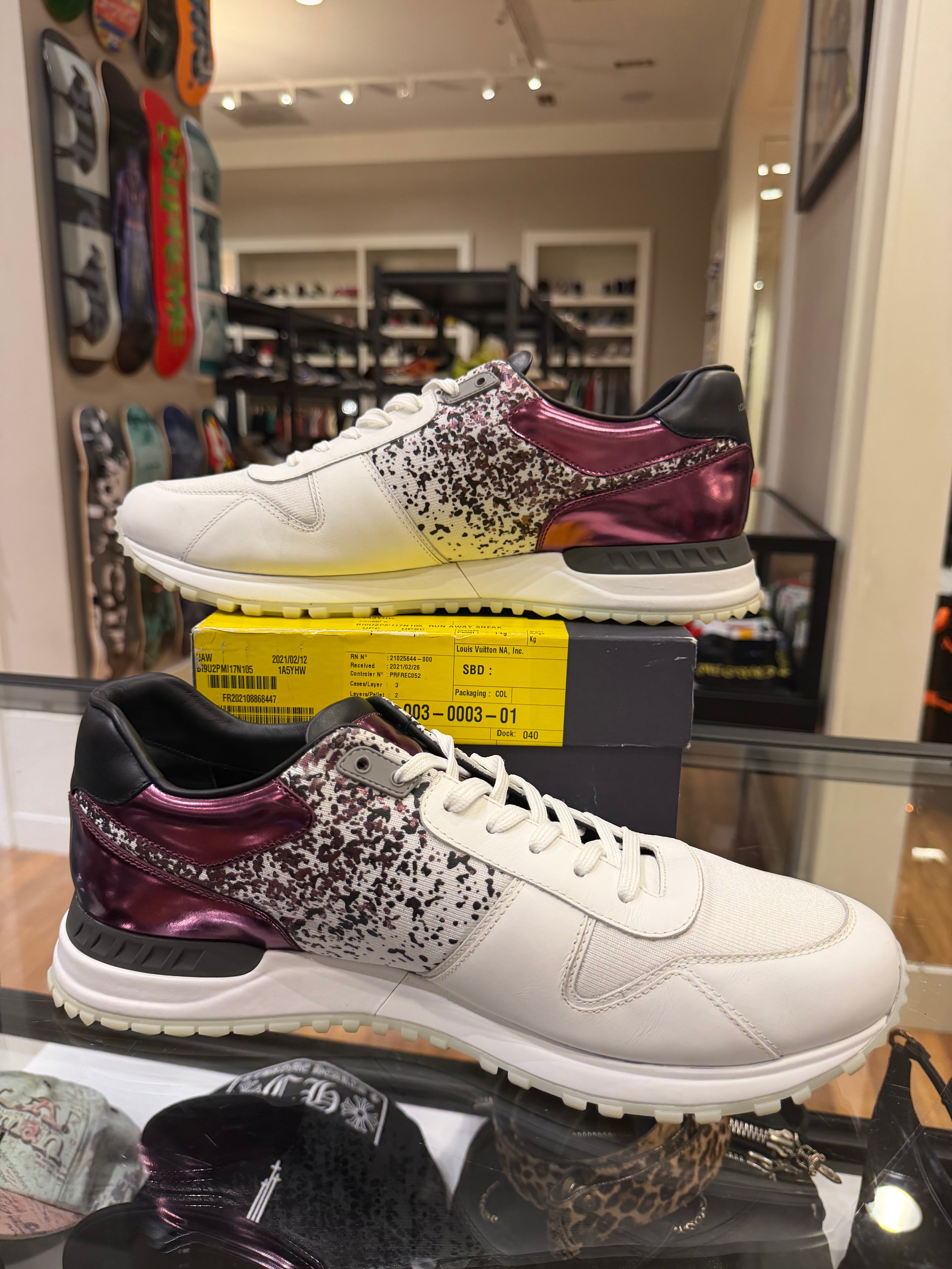 Louis Vuitton Run Away Sneaker - White Violet