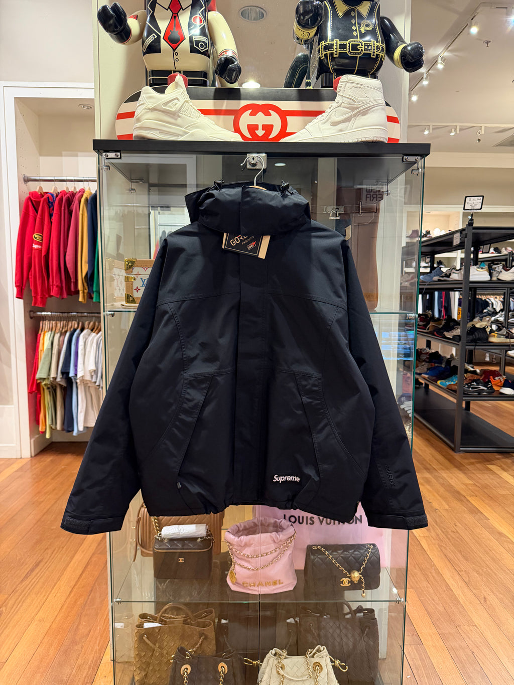 Supreme AOl Gore-Tex Hooded Jacket - Black