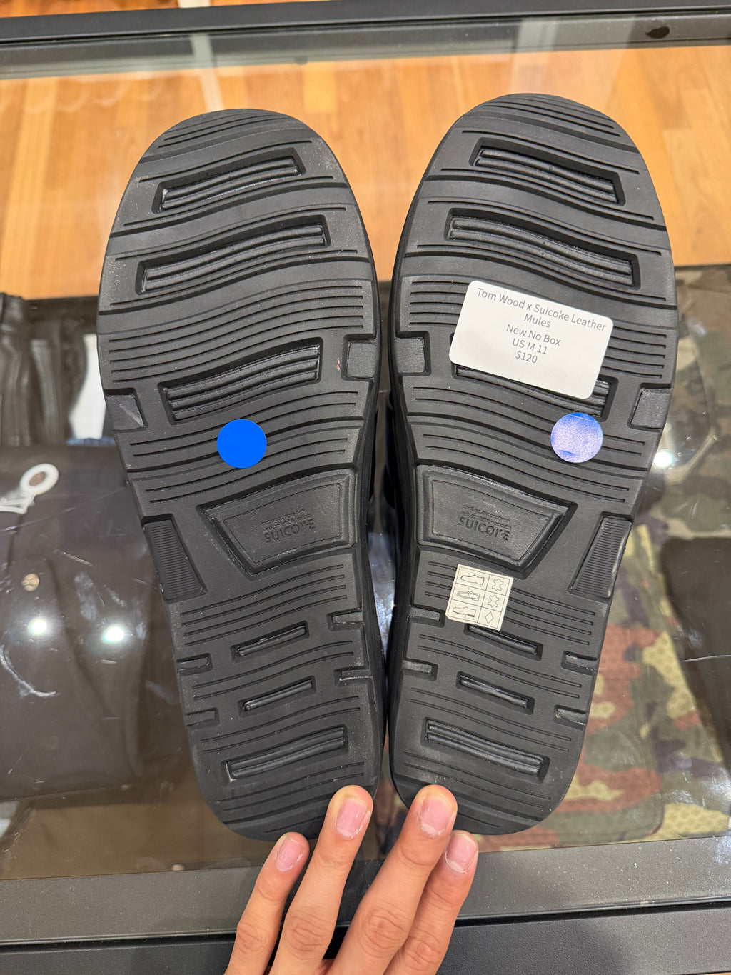 Tom Wood X Suicoke Leather Mules
