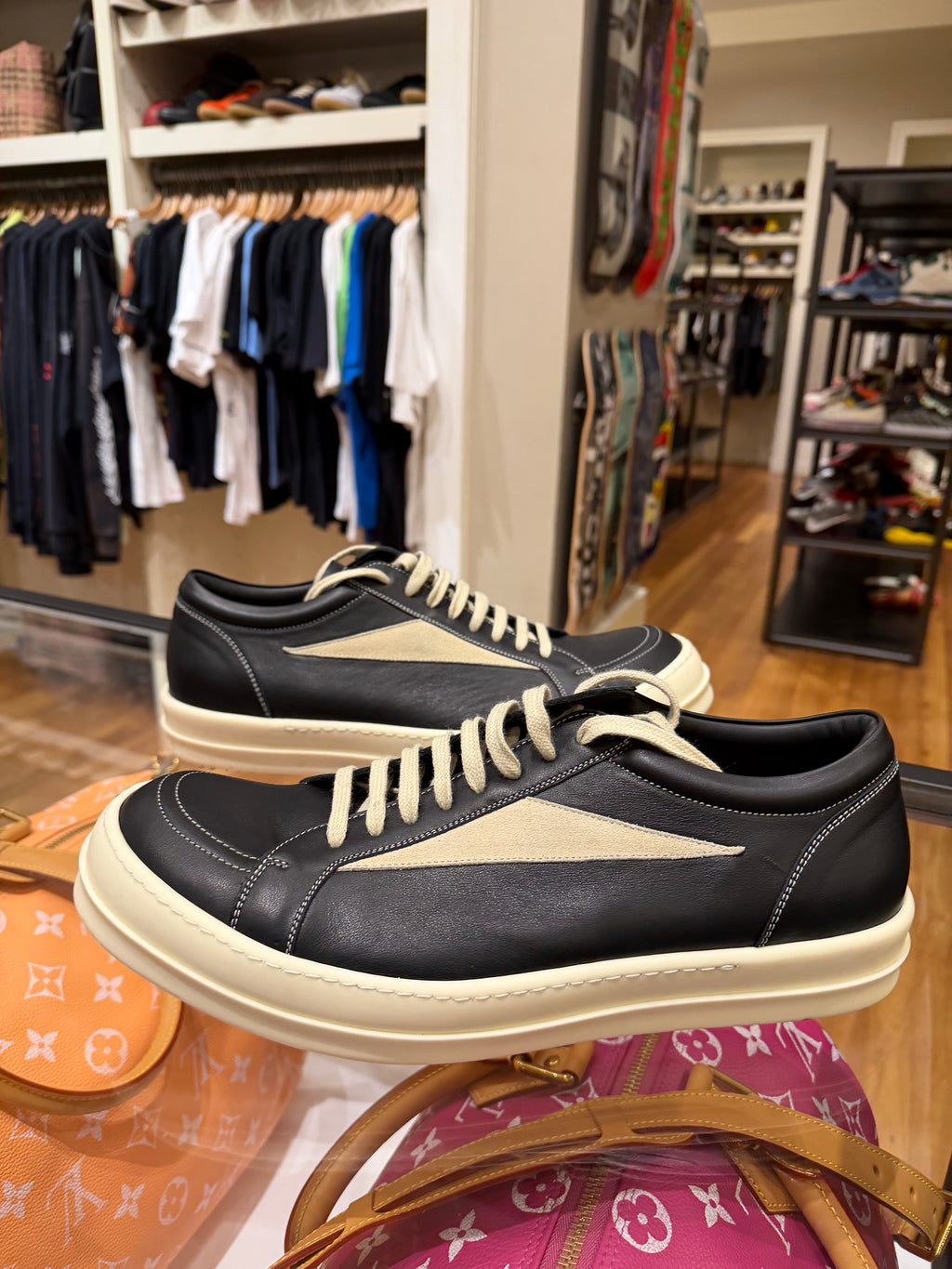 Rick Owens Vintage Low- Black/Milk