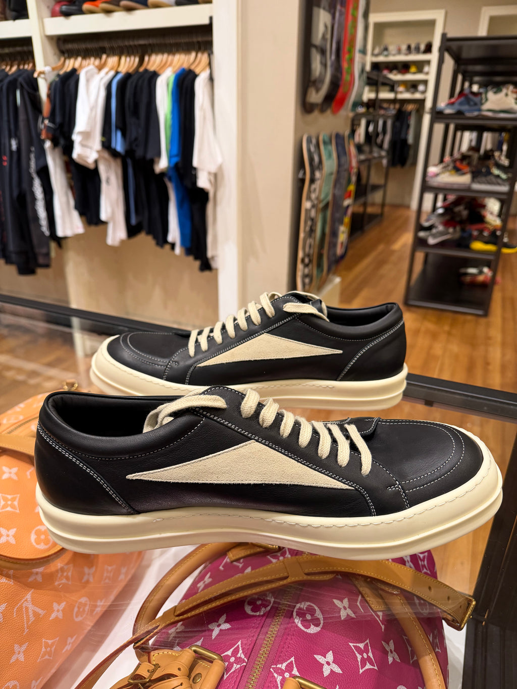 Rick Owens Vintage Low- Black/Milk