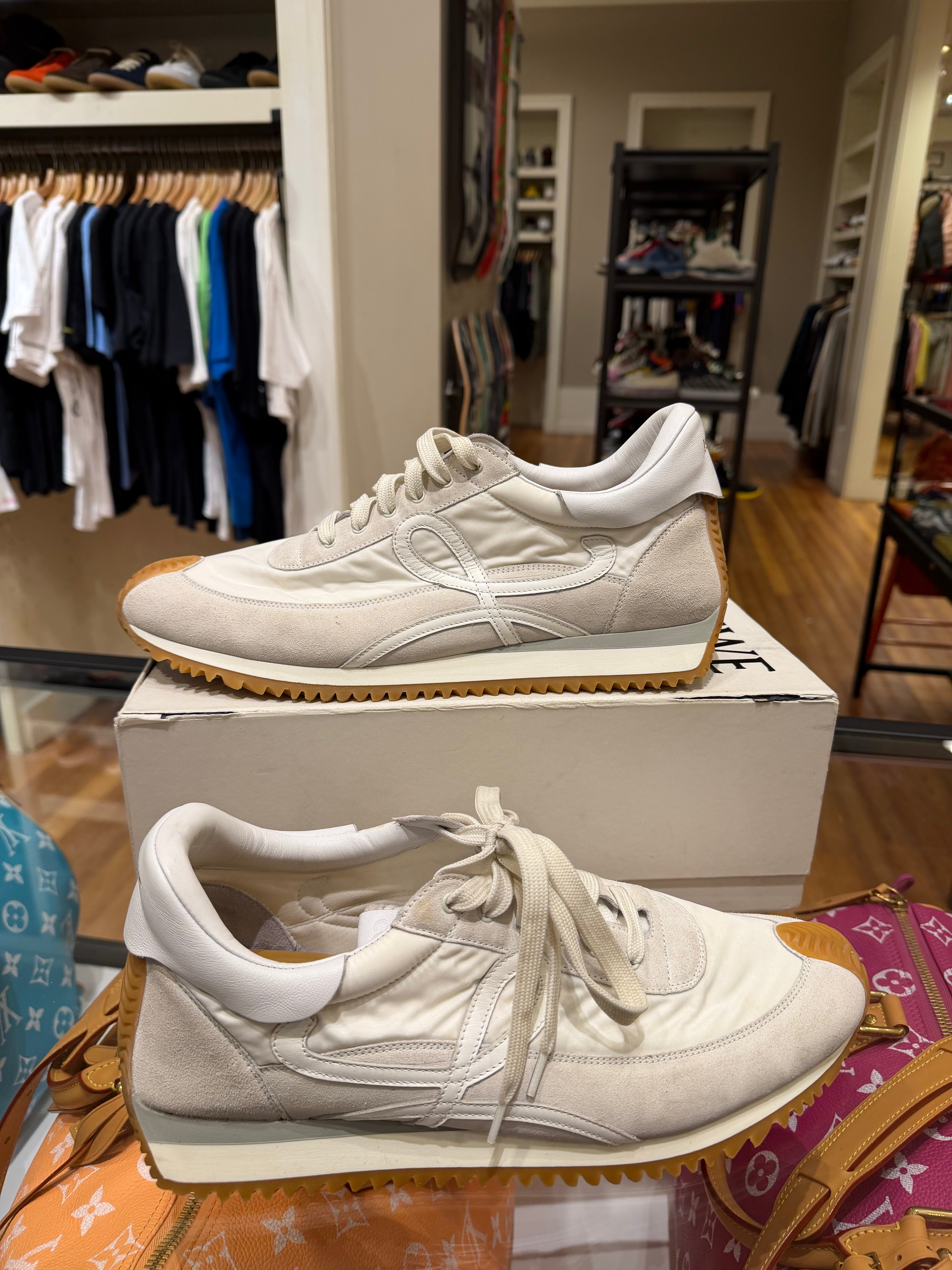 Loewe Flow Runners- White/Ivory