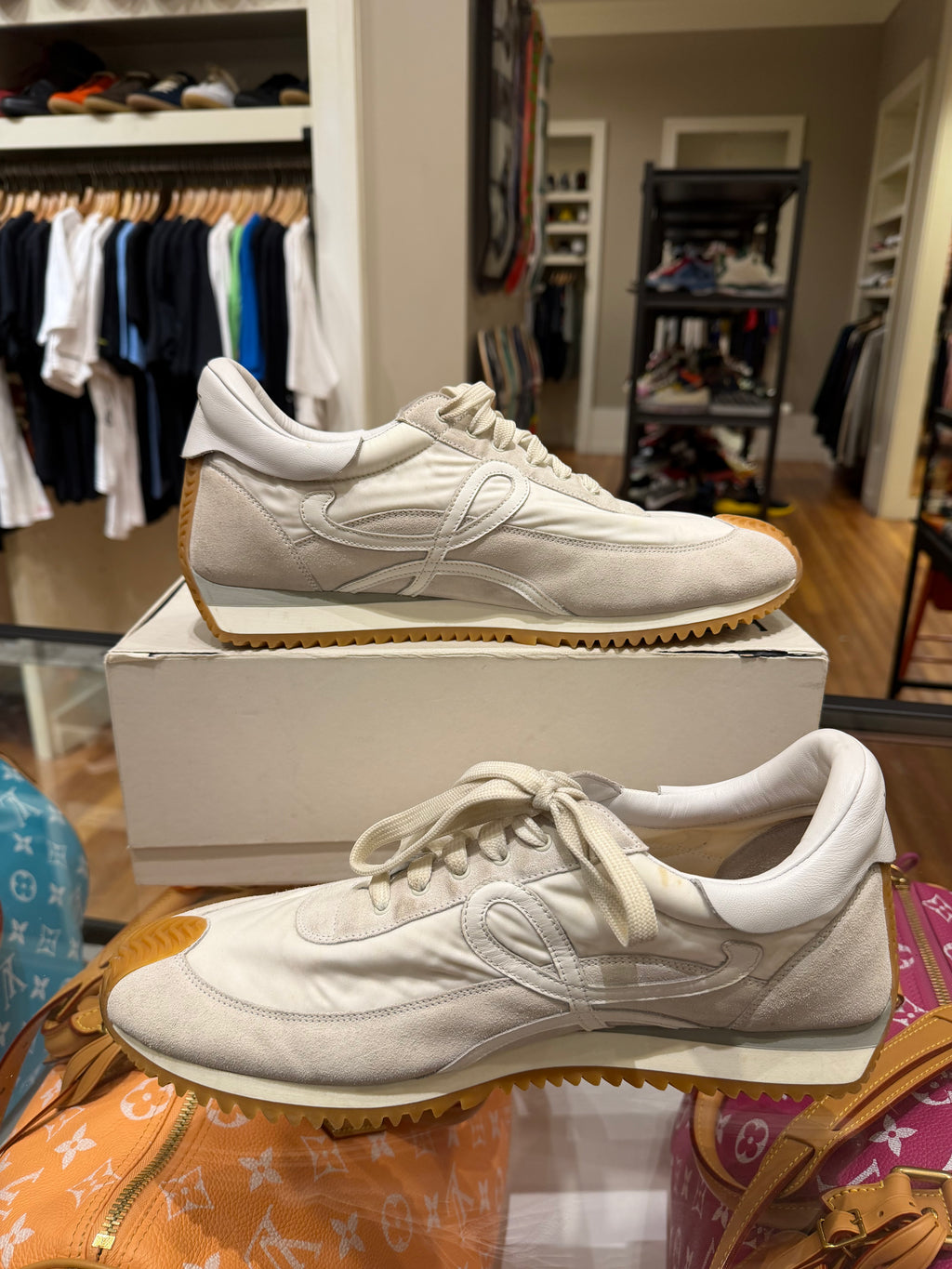 Loewe Flow Runners- White/Ivory