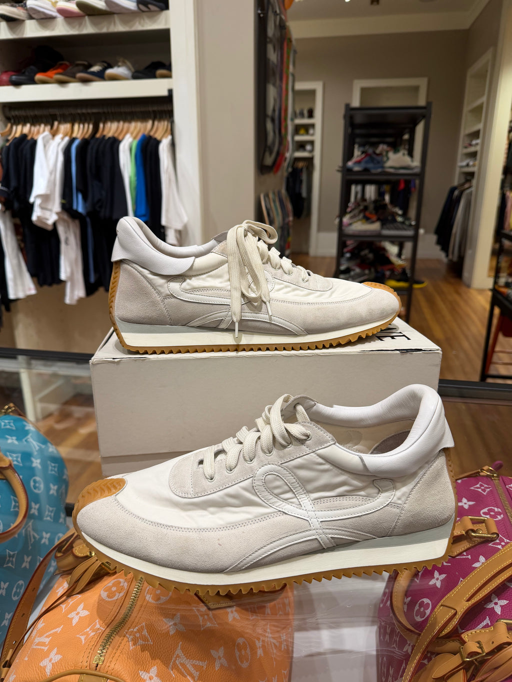 Loewe Flow Runners- White/Ivory