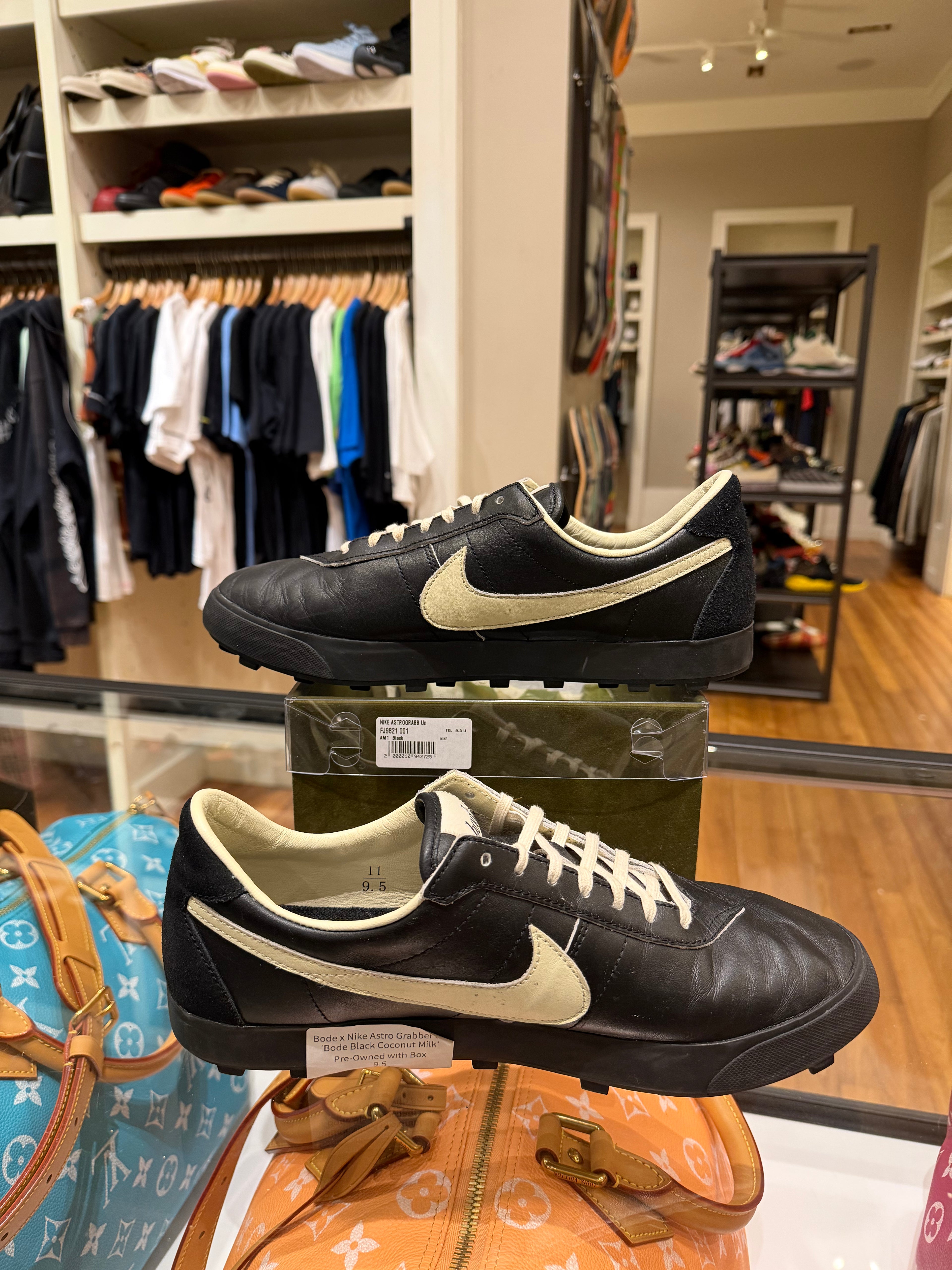 Bode x Nike Astro Grabber SP ‘Bode Black Coconut Milk’