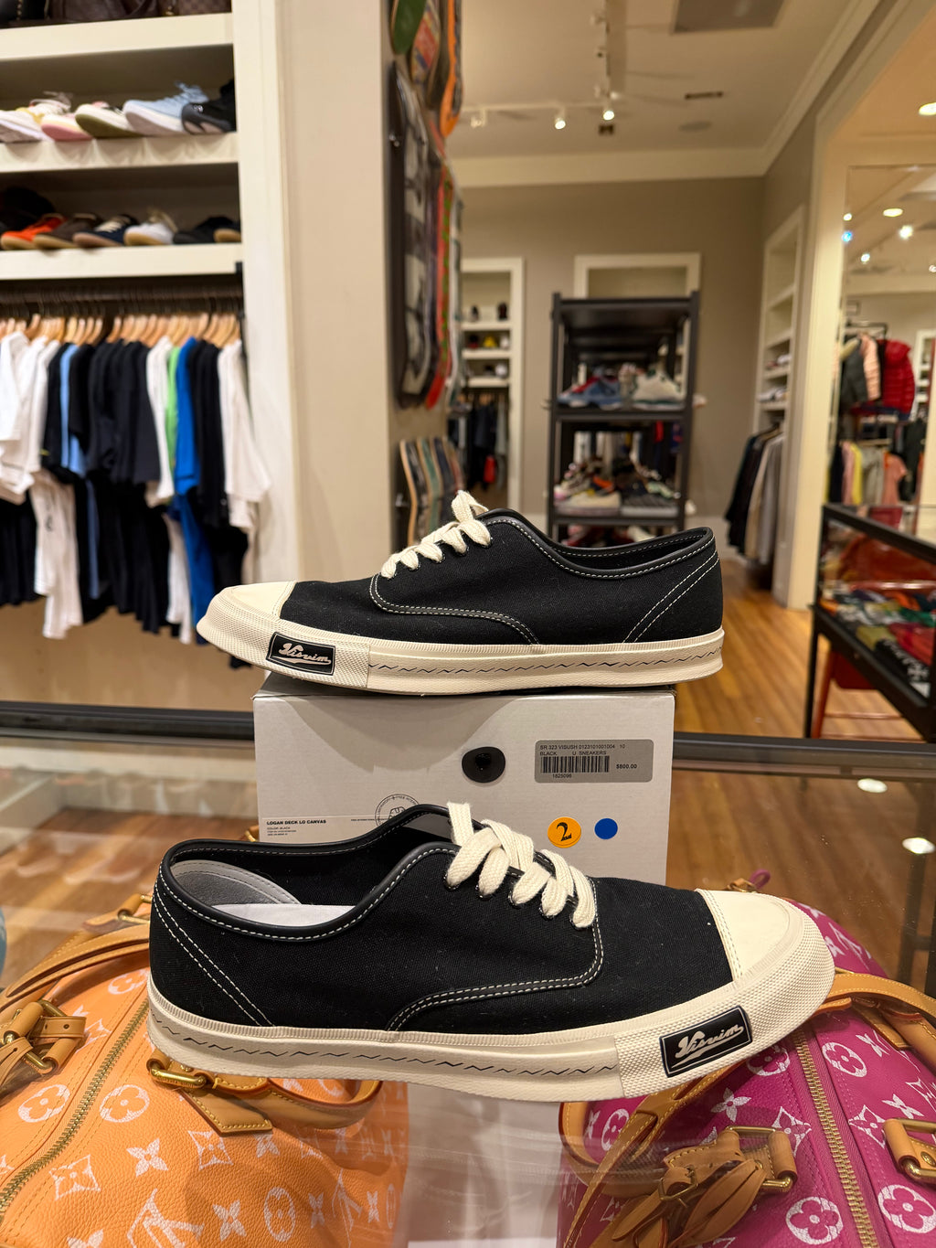 Visvim Logan Deck Lo Canvas ‘Black’